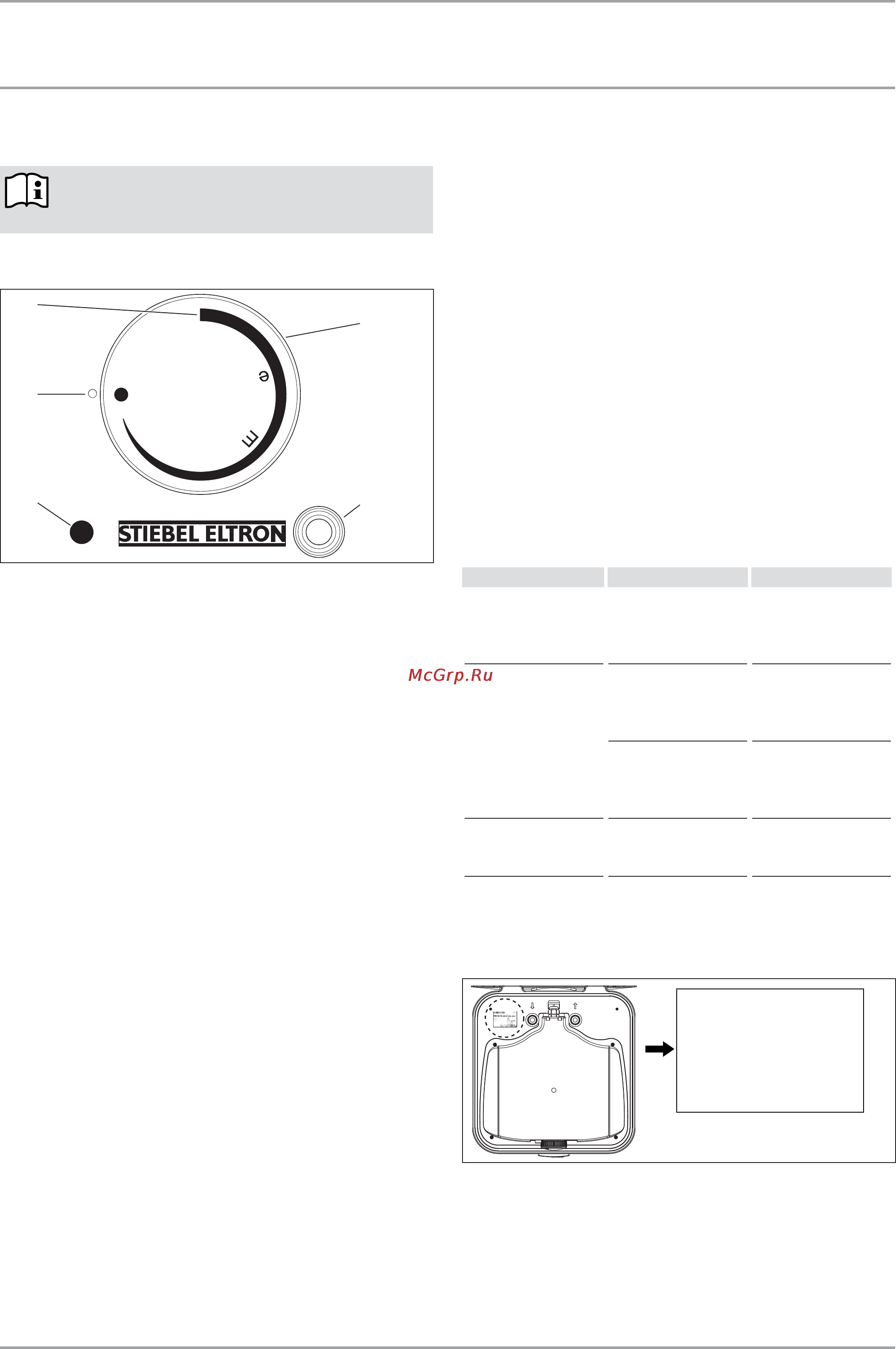 Stiebel Eltron PSH 30 COMFORT UNIVERSAL 229269 [16/44] Operation