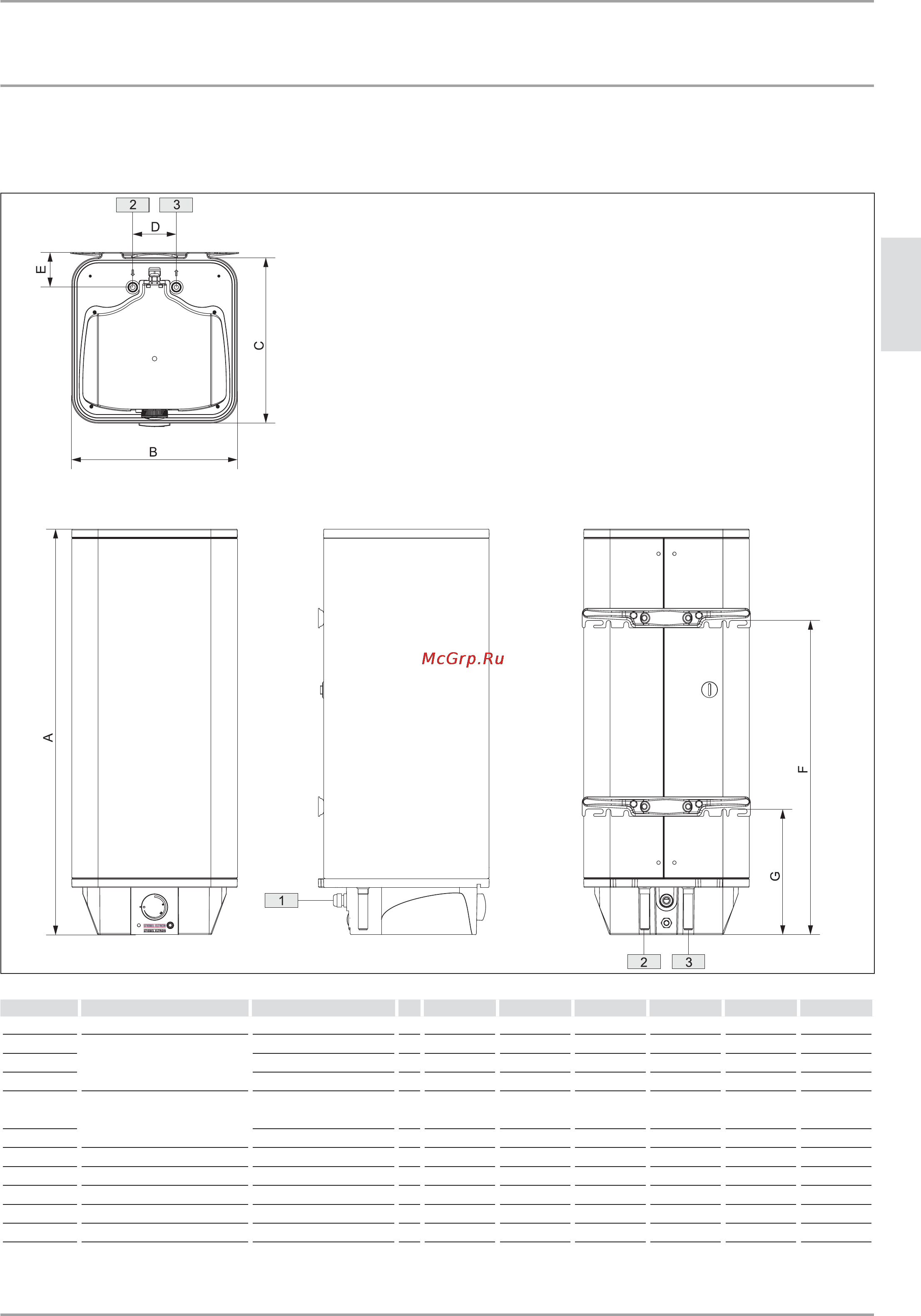 Stiebel Eltron PSH 50 COMFORT UNIVERSAL 229270 [21/44] Speciﬁcation