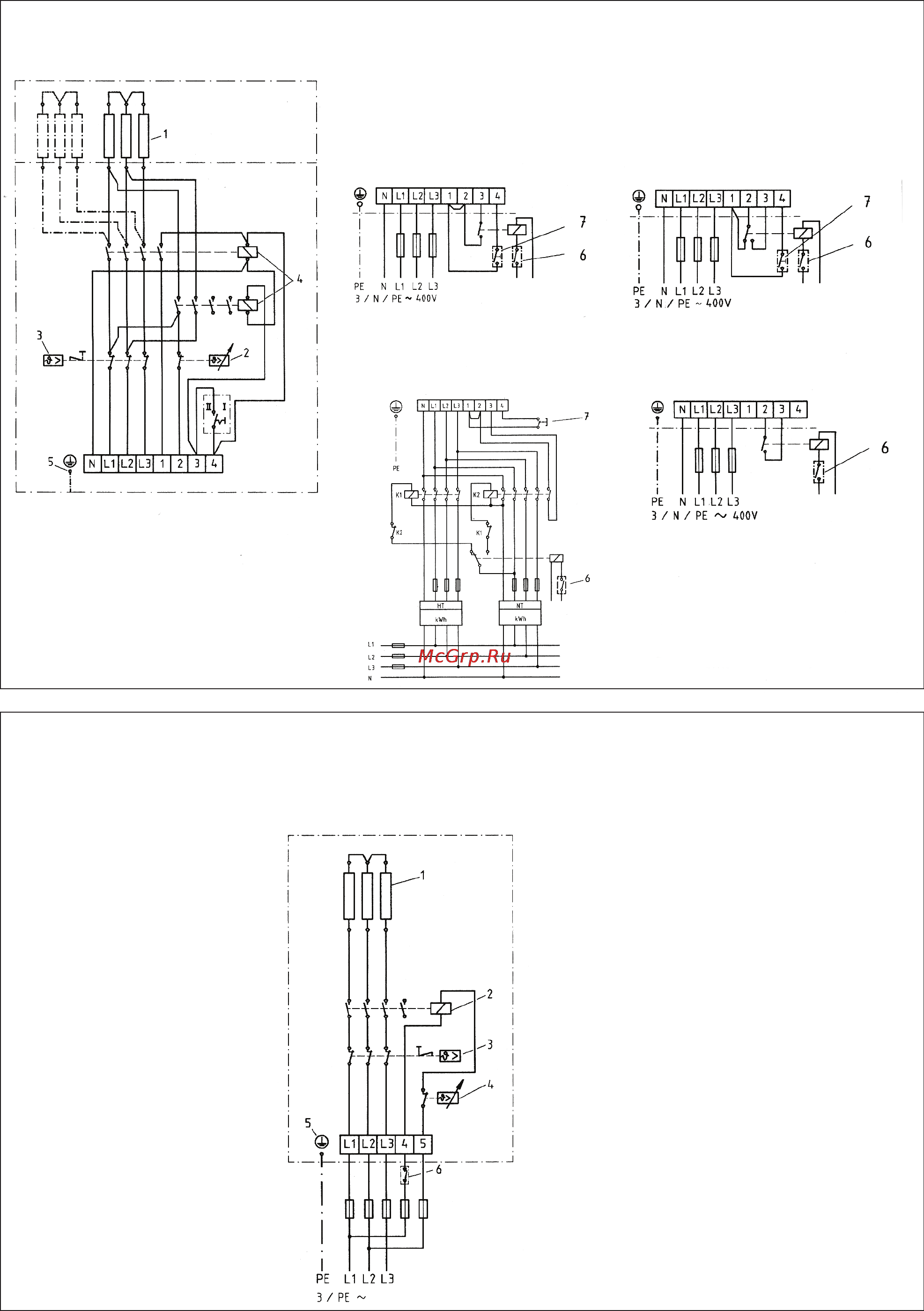 Stiebel Eltron SHO AC 600 6/12 3352 [4/5] Примеры подключений