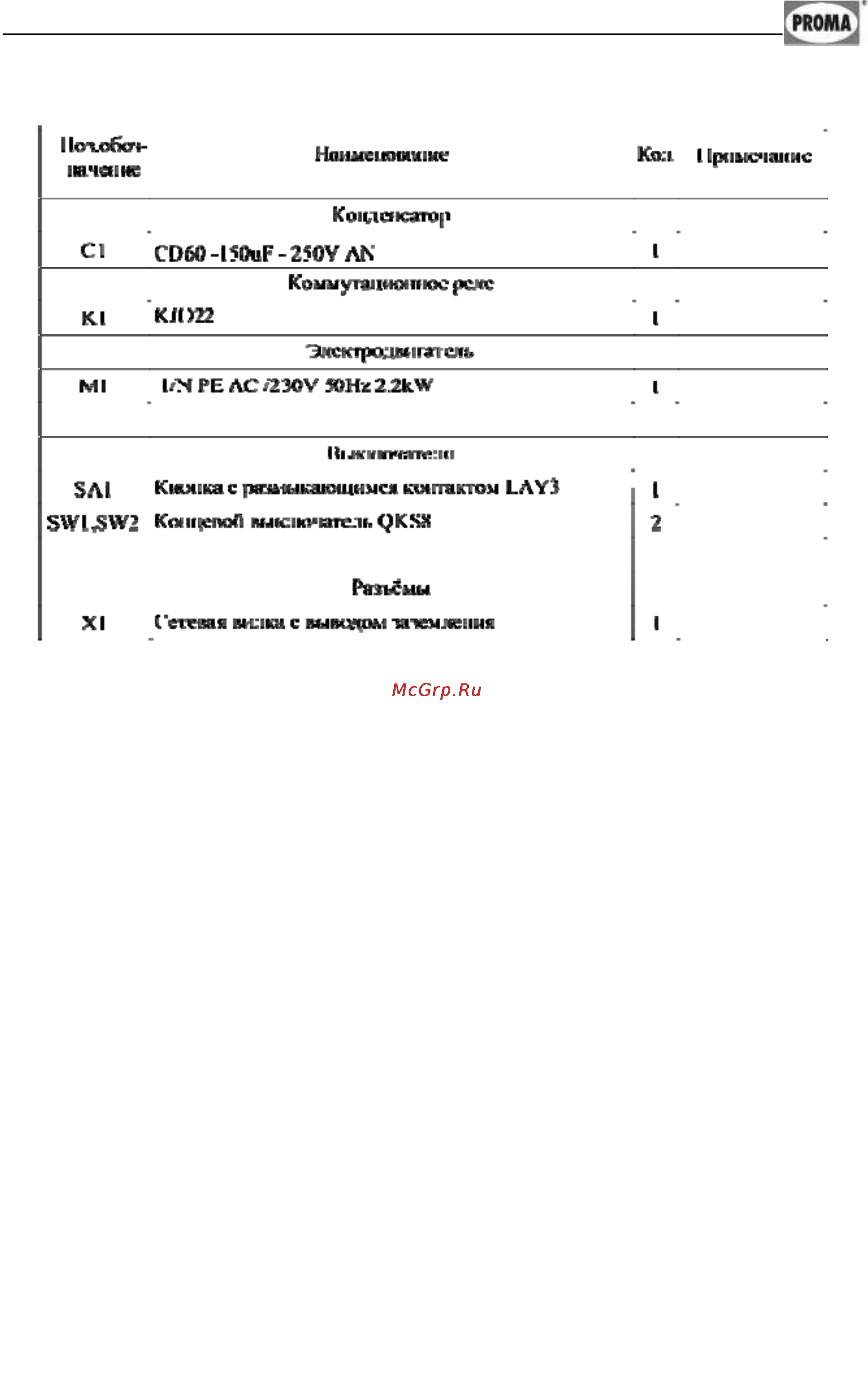 Proma HP-250/2-230 25000247 [17/30] Техническое обслуживание