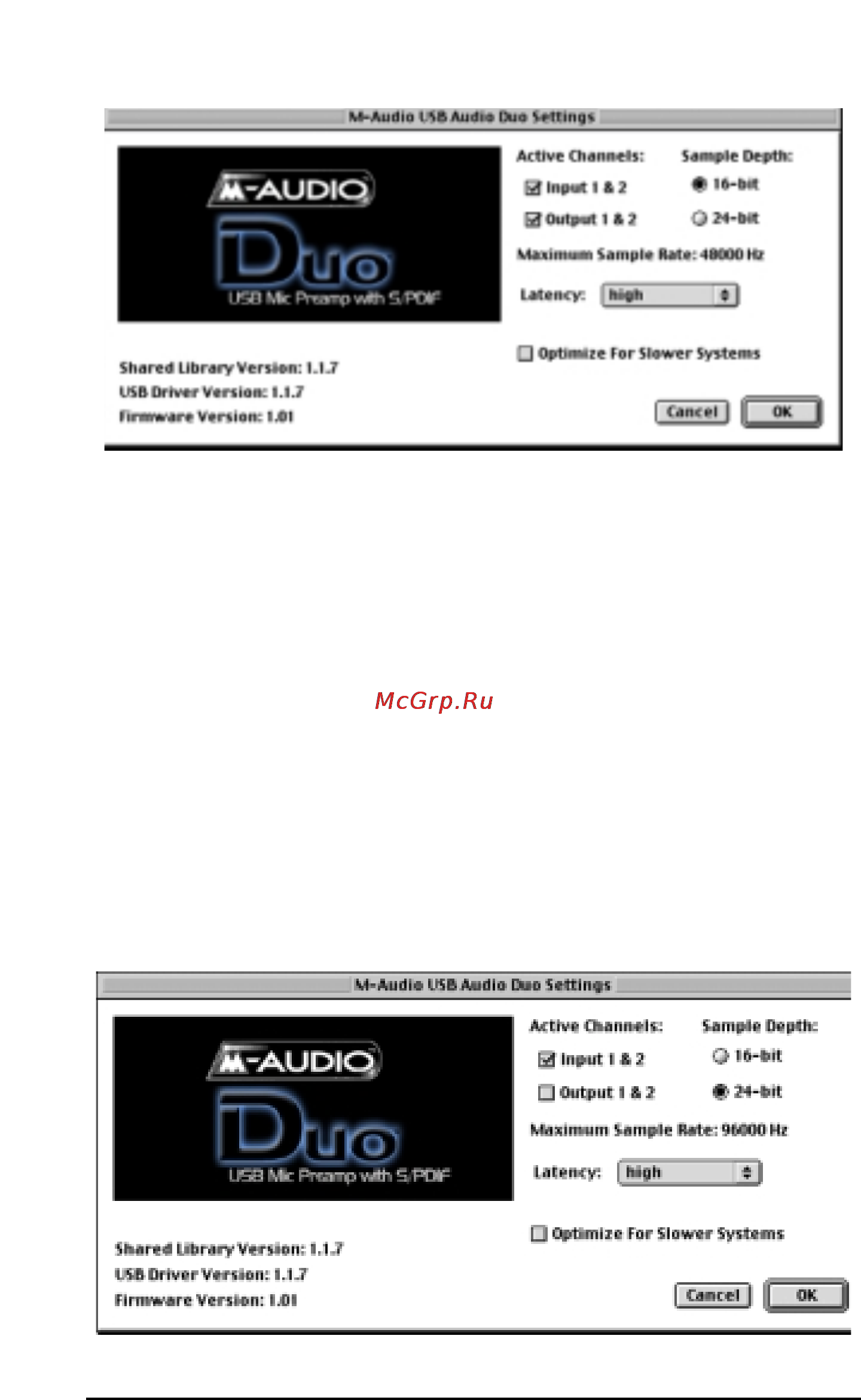 M-Audio Duo USB Инструкция по эксплуатации онлайн [22/27] 18966