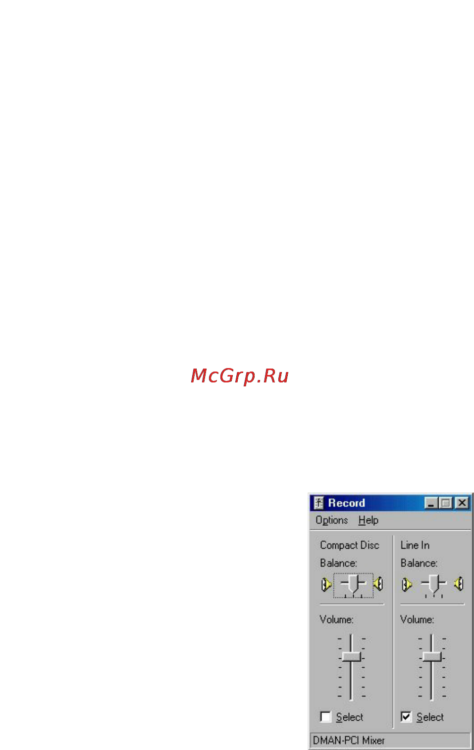 M-Audio Dman PCI [20/29] Windows sound recorder