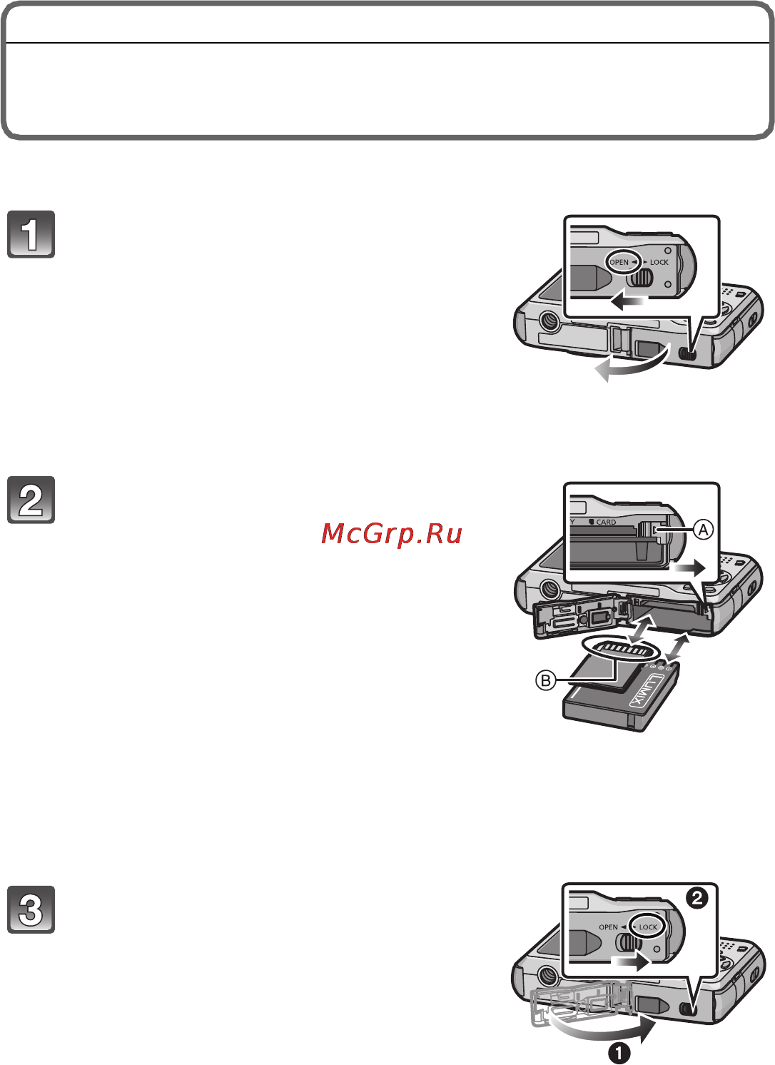 Panasonic DMC-FS10EE-K [13/28] Установка и извлечение карты поставляется отдельно аккумулятора