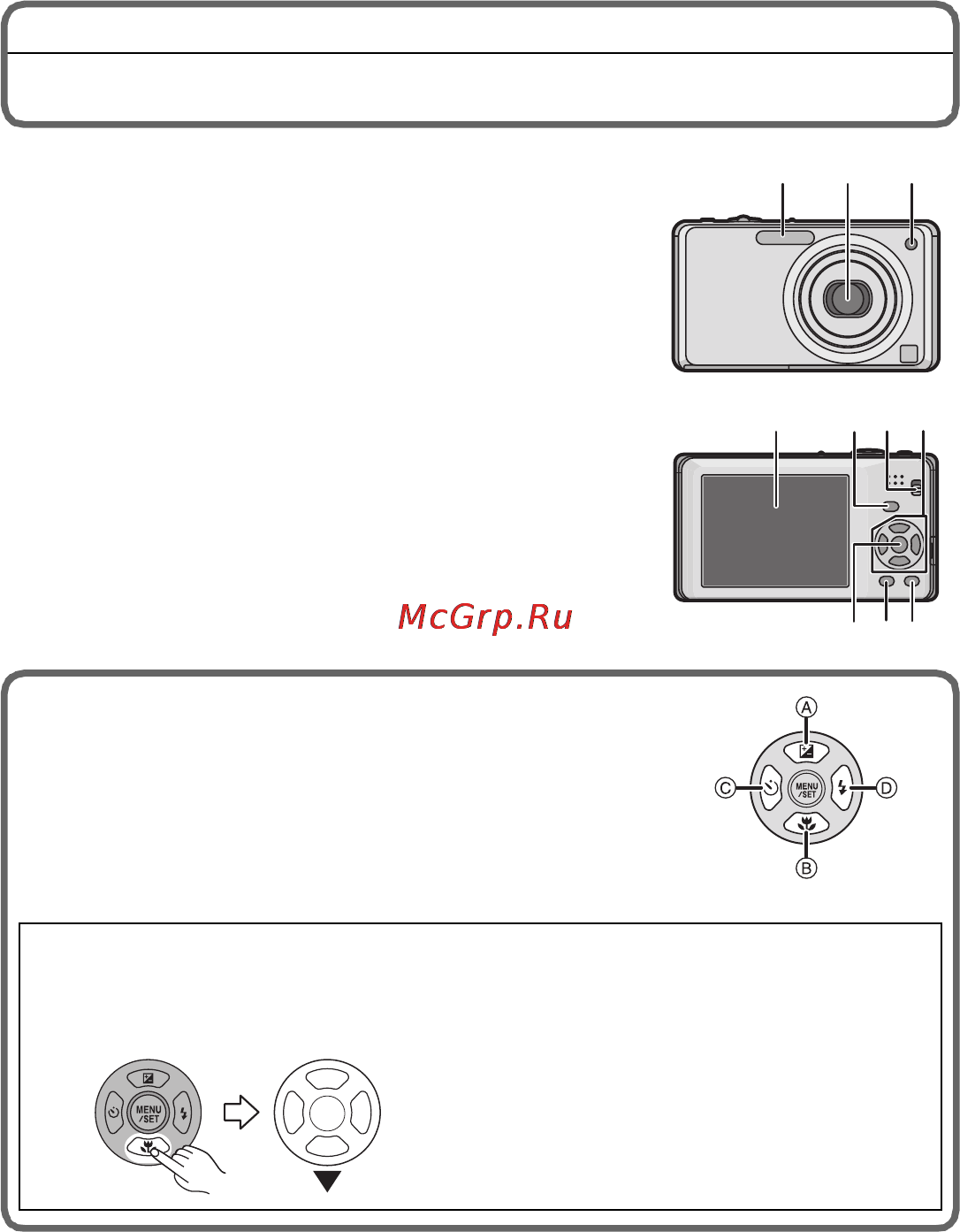Panasonic DMC-FS10EE-K [7/28] Названия составных частей
