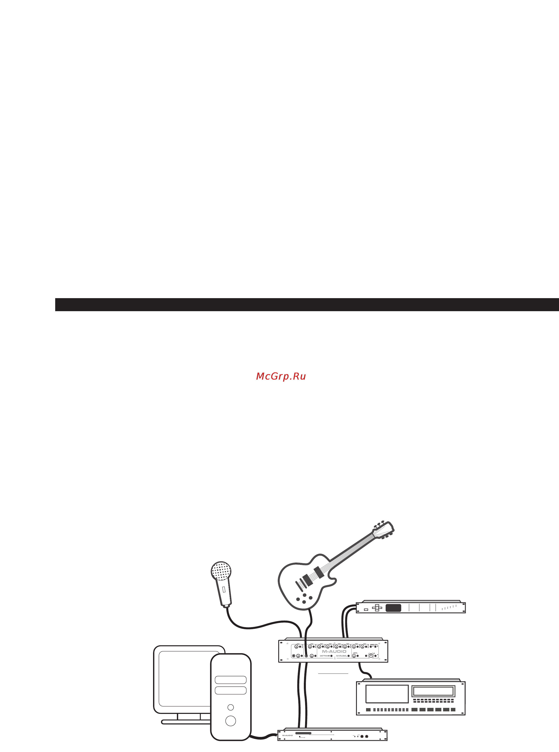 M-Audio Octane [5/47] Rear panel descriptions