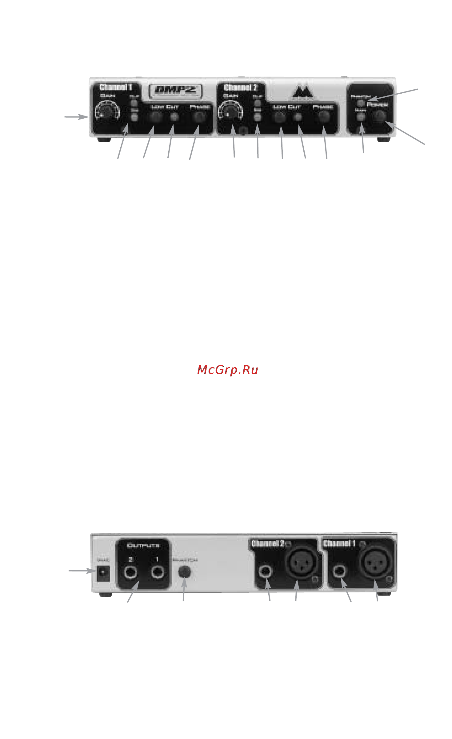 M-Audio DMP2 [3/8] Front rear panels