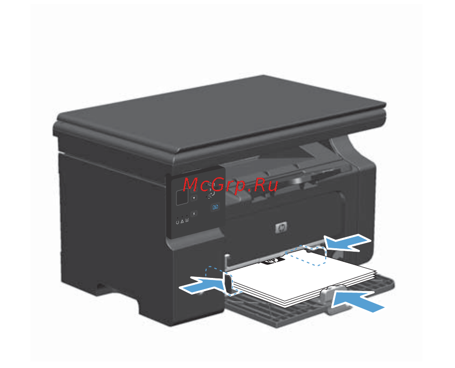 HP LaserJet Pro M1214nfh [48/298] Печать на обеих сторонах листа бумаги вручную
