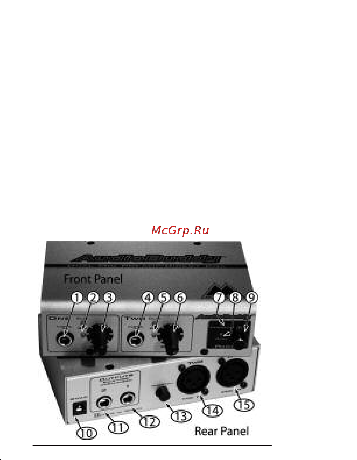 M-Audio Audio Buddy [3/8] Front and real panels