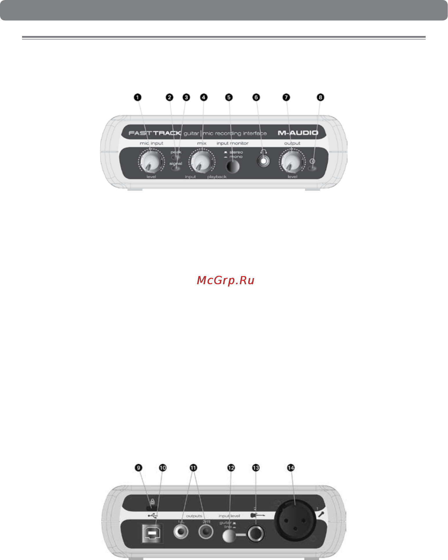 M-Audio Session with Fast Track USB [8/14] The fast track usb audio interface