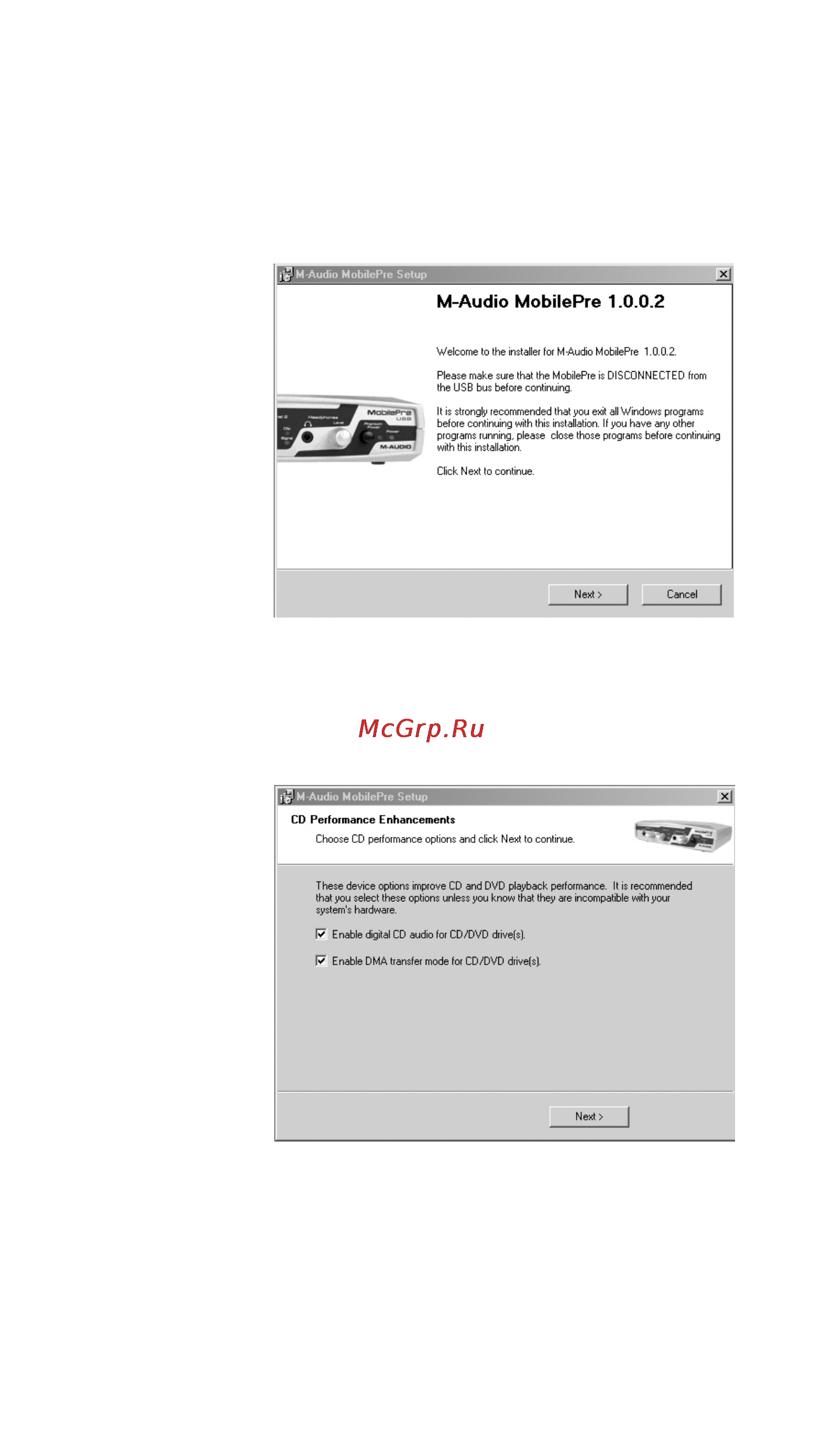 M-Audio MobilePre USB Инструкция по эксплуатации онлайн [10/29] 19123
