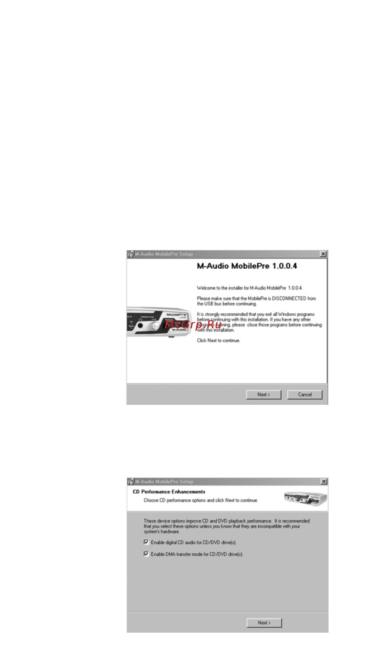 M-Audio MobilePre USB [12/29] Windows 98 se
