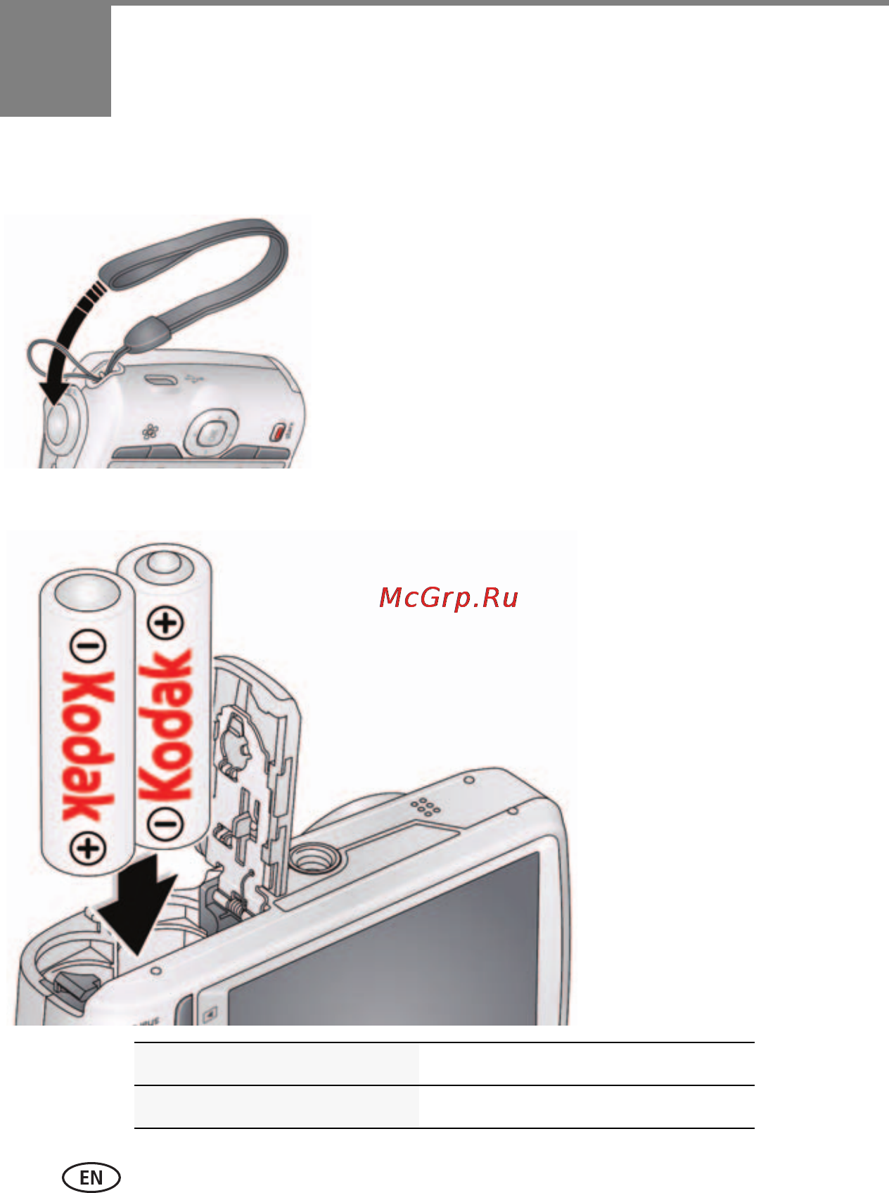 Kodak EASYSHARE C1530 Black [8/65] Setting up your camera