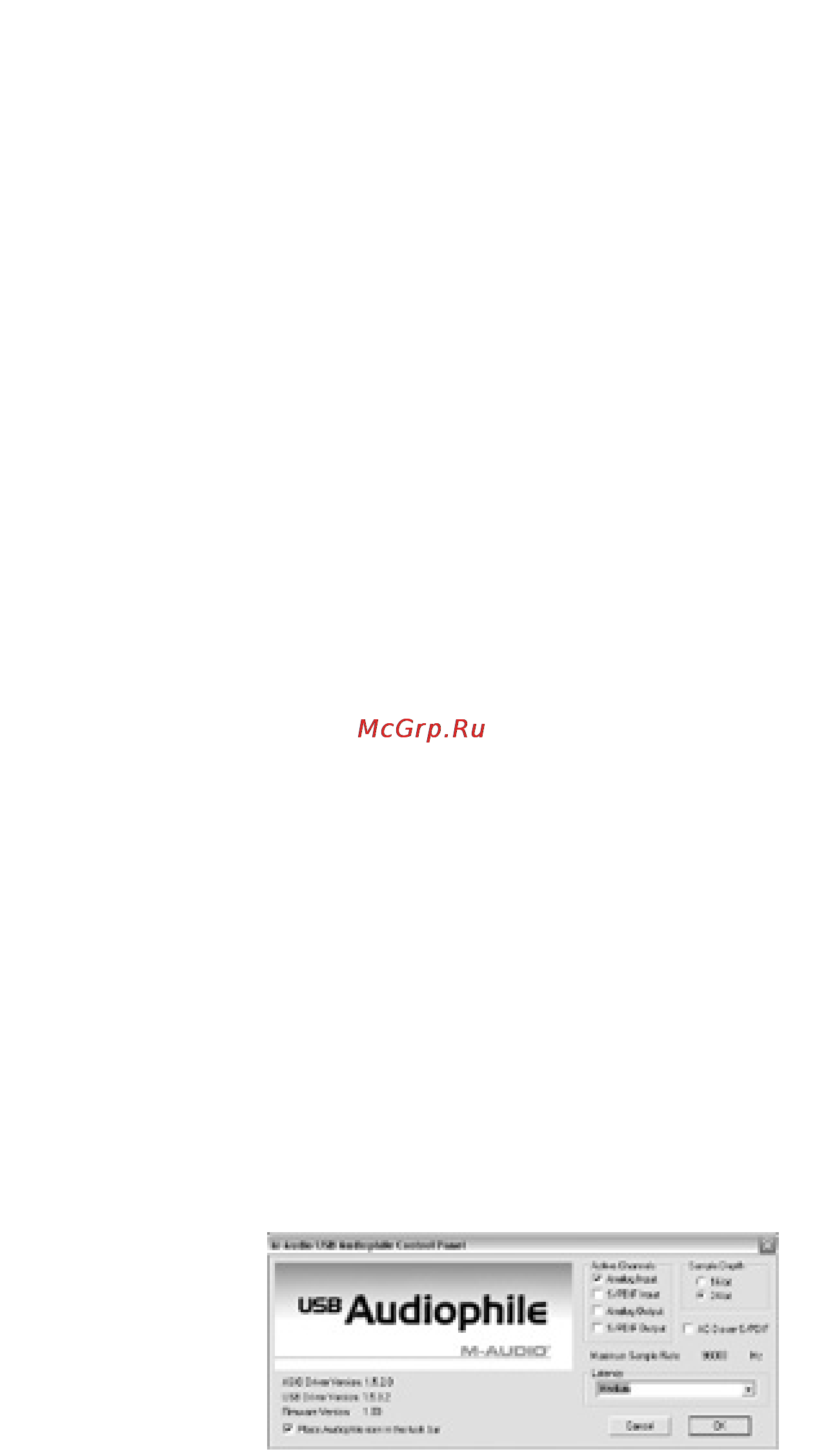 M-Audio AUDIOPHILE USB Инструкция по эксплуатации онлайн [11/36] 7319