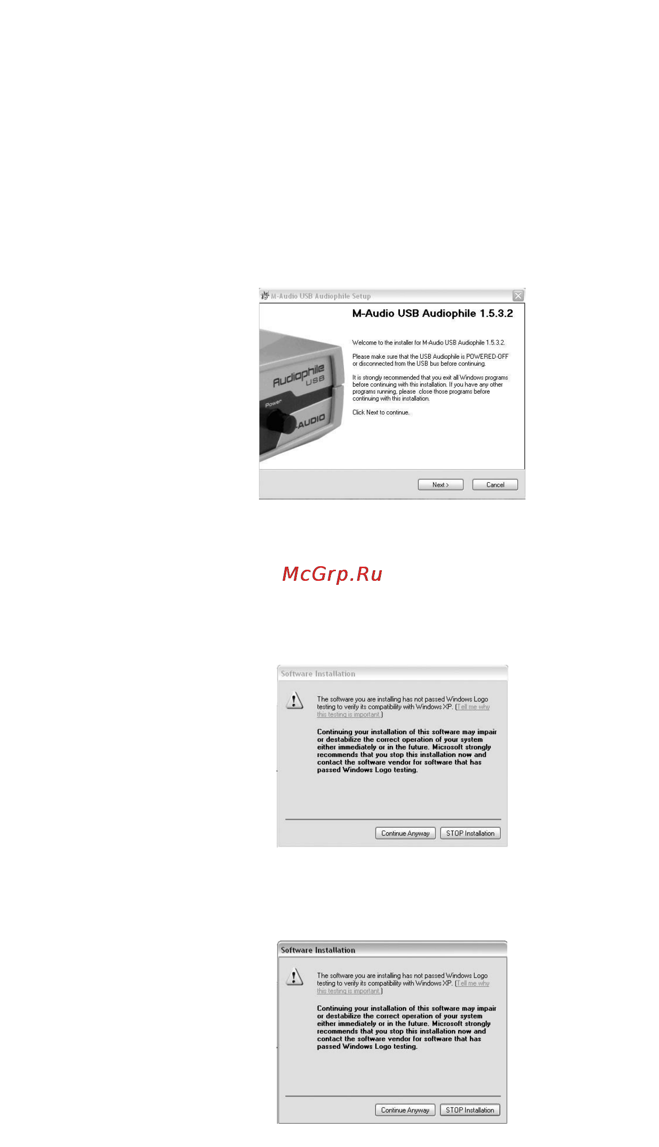 M-Audio AUDIOPHILE USB [24/36] Appendix b driver software install step by step
