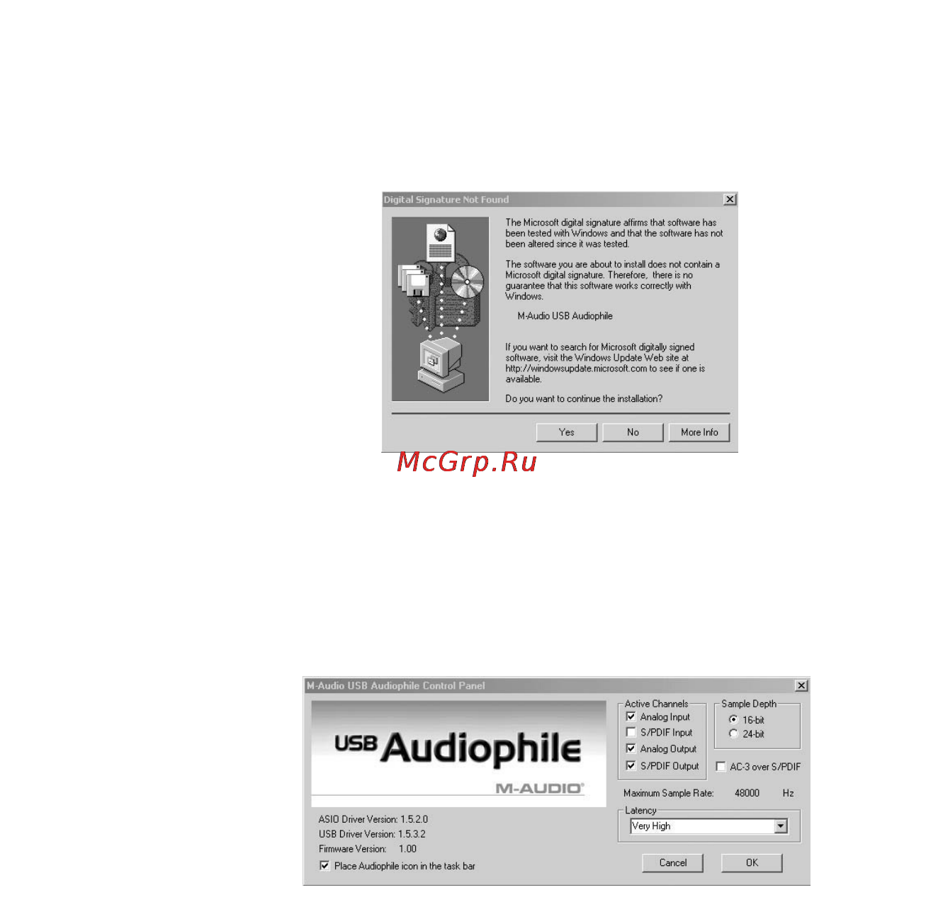 M-Audio AUDIOPHILE USB Инструкция по эксплуатации онлайн [32/36] 7319
