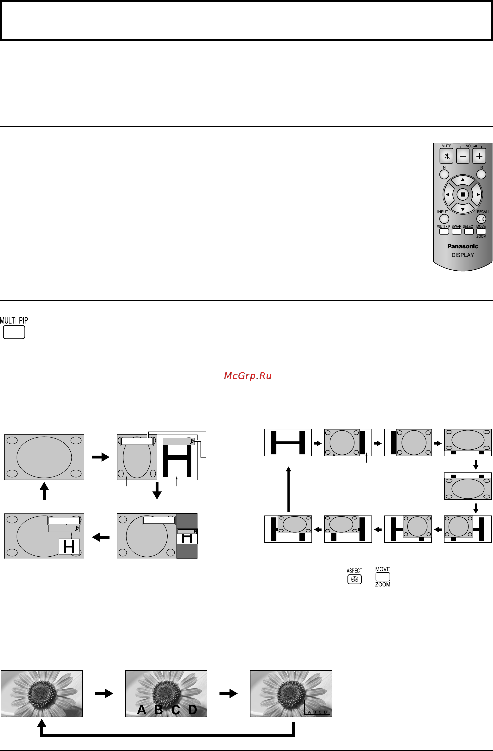 Panasonic TH-58PF20ER [19/70] Multi pip картинка в картинке