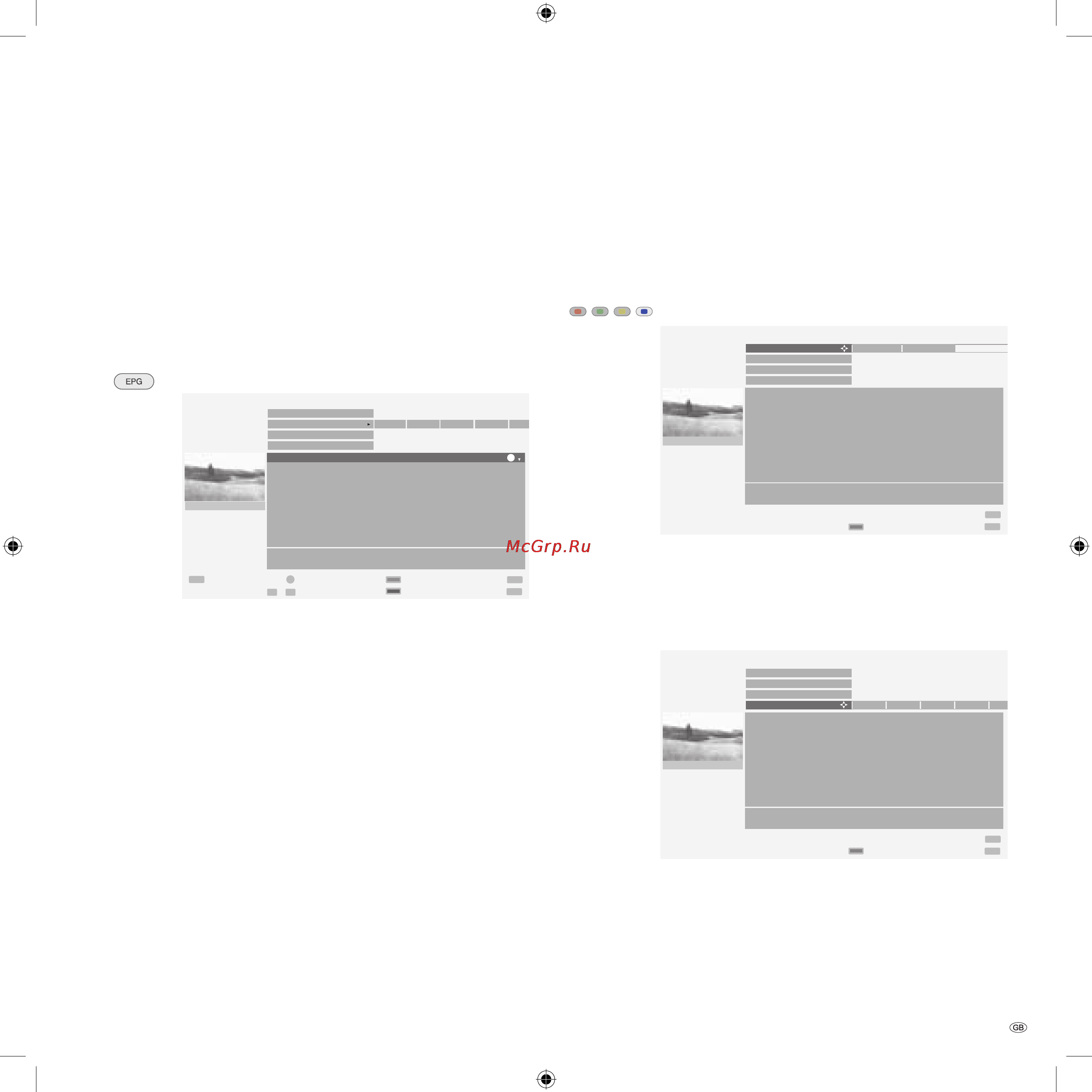 Loewe Xelos A 32 [27/46] Operating modes epg