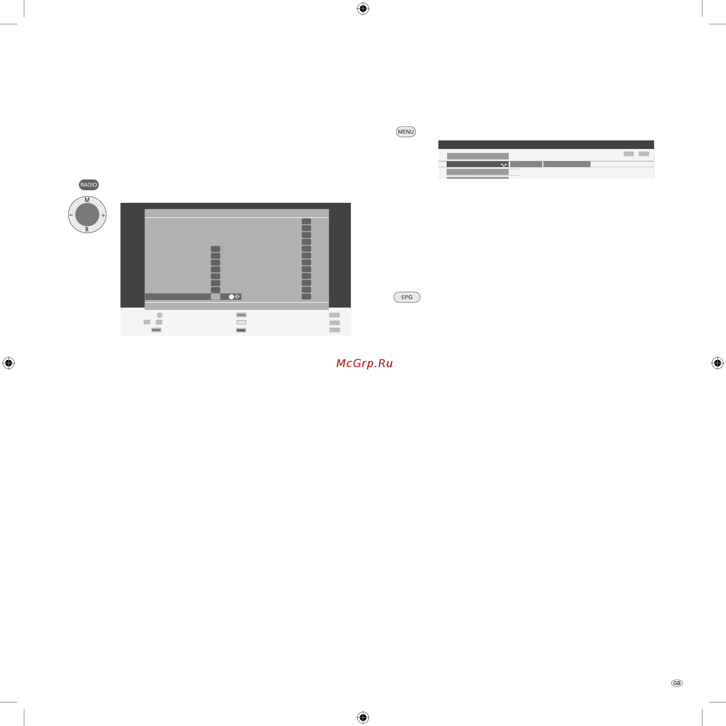 Loewe Xelos A 32 [31/46] Operating modes radio