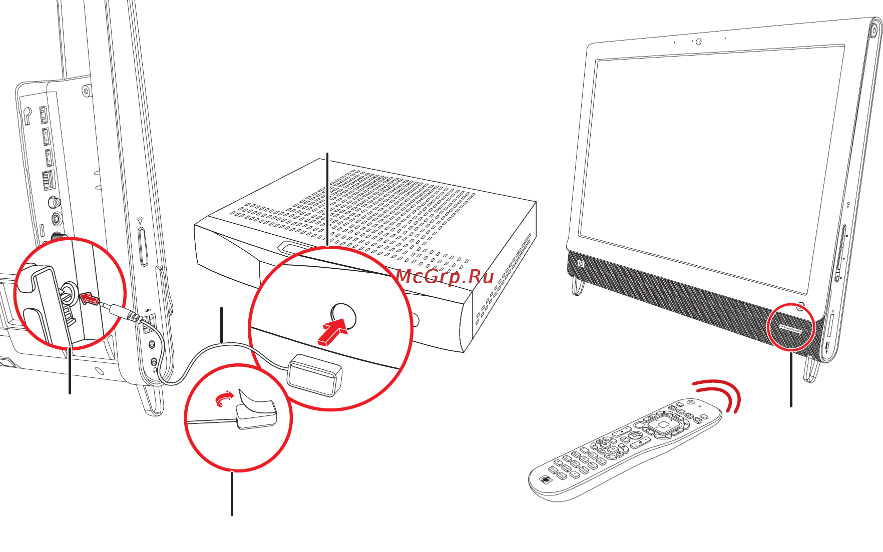 HP 600-1210ru XH906EA [27/72] Подключение игровой приставки