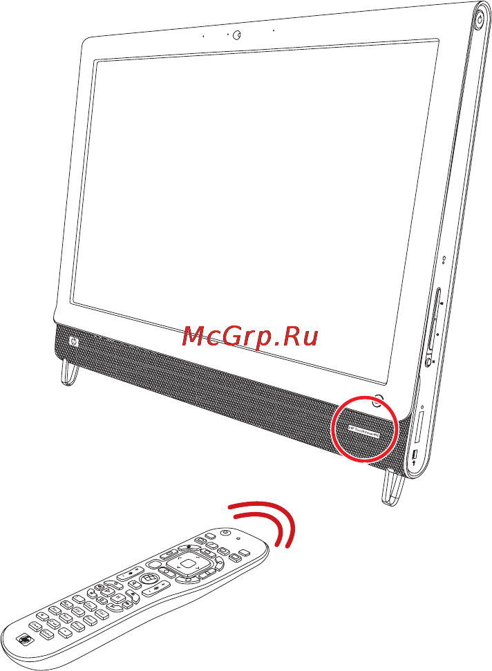 HP 600-1210ru XH906EA [57/72] Пульт дистанционного управления