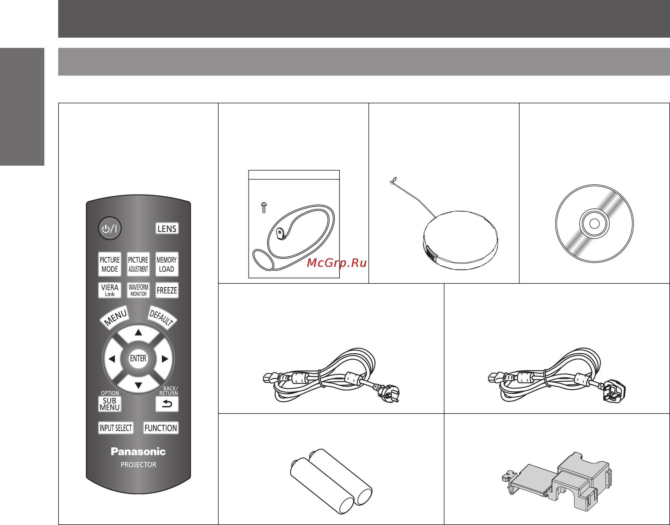 Panasonic PT-AE4000E [10/36] Усский
