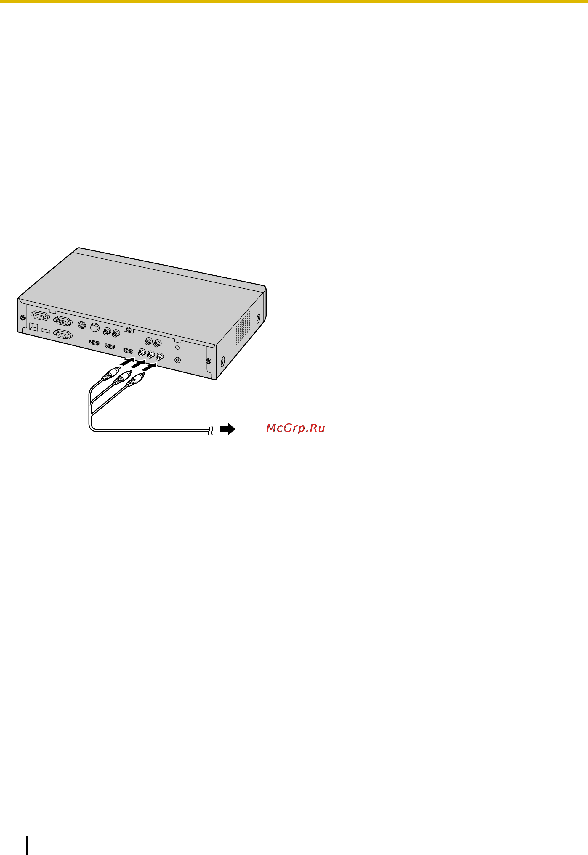 Panasonic KX-VCA001X [30/138] Подключение дисплея с помощью кабеля компонента