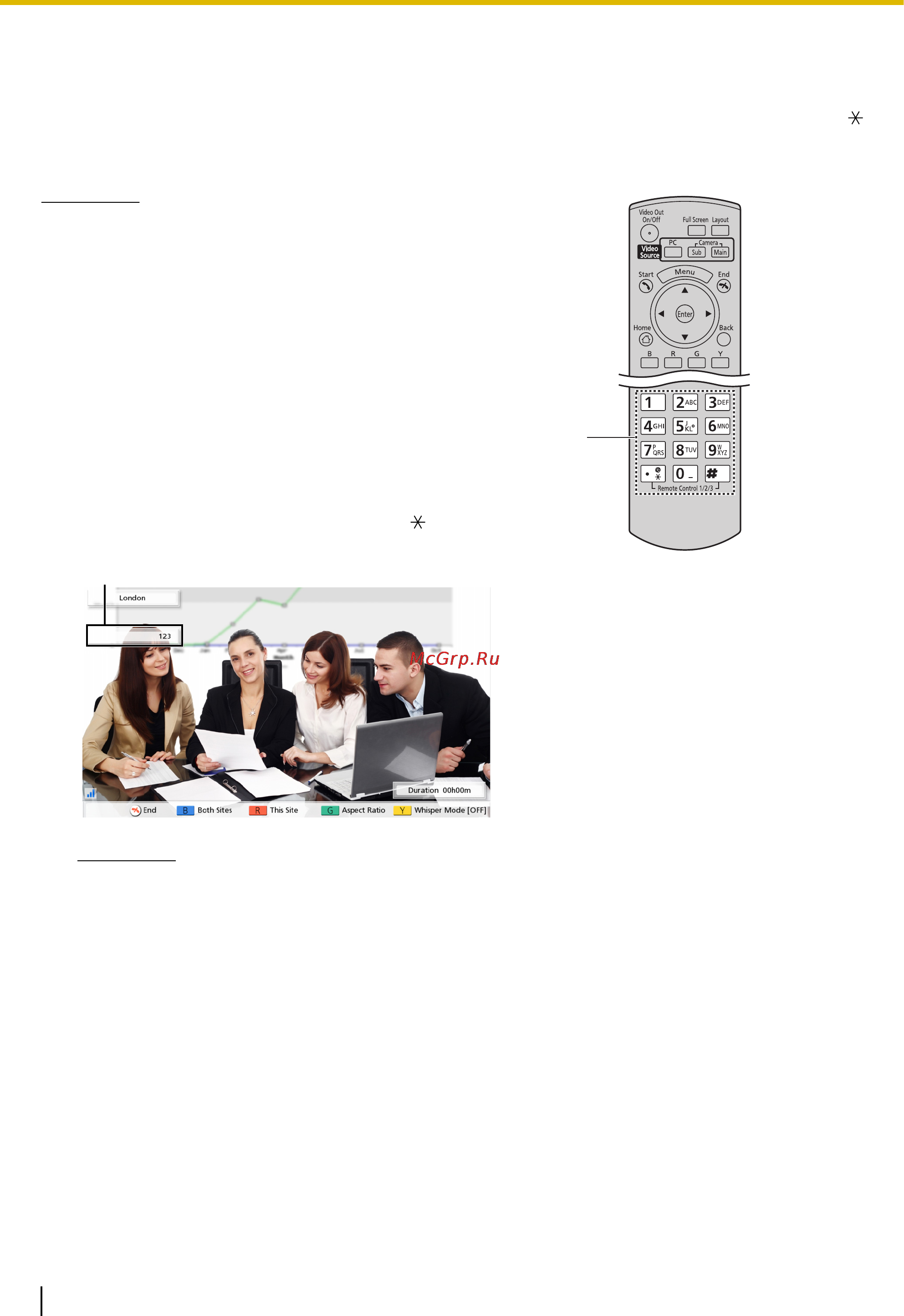Panasonic KX-VCA001X [50/138] Работа с mcu в режиме дистанционного управления с использованием тональных сигналов