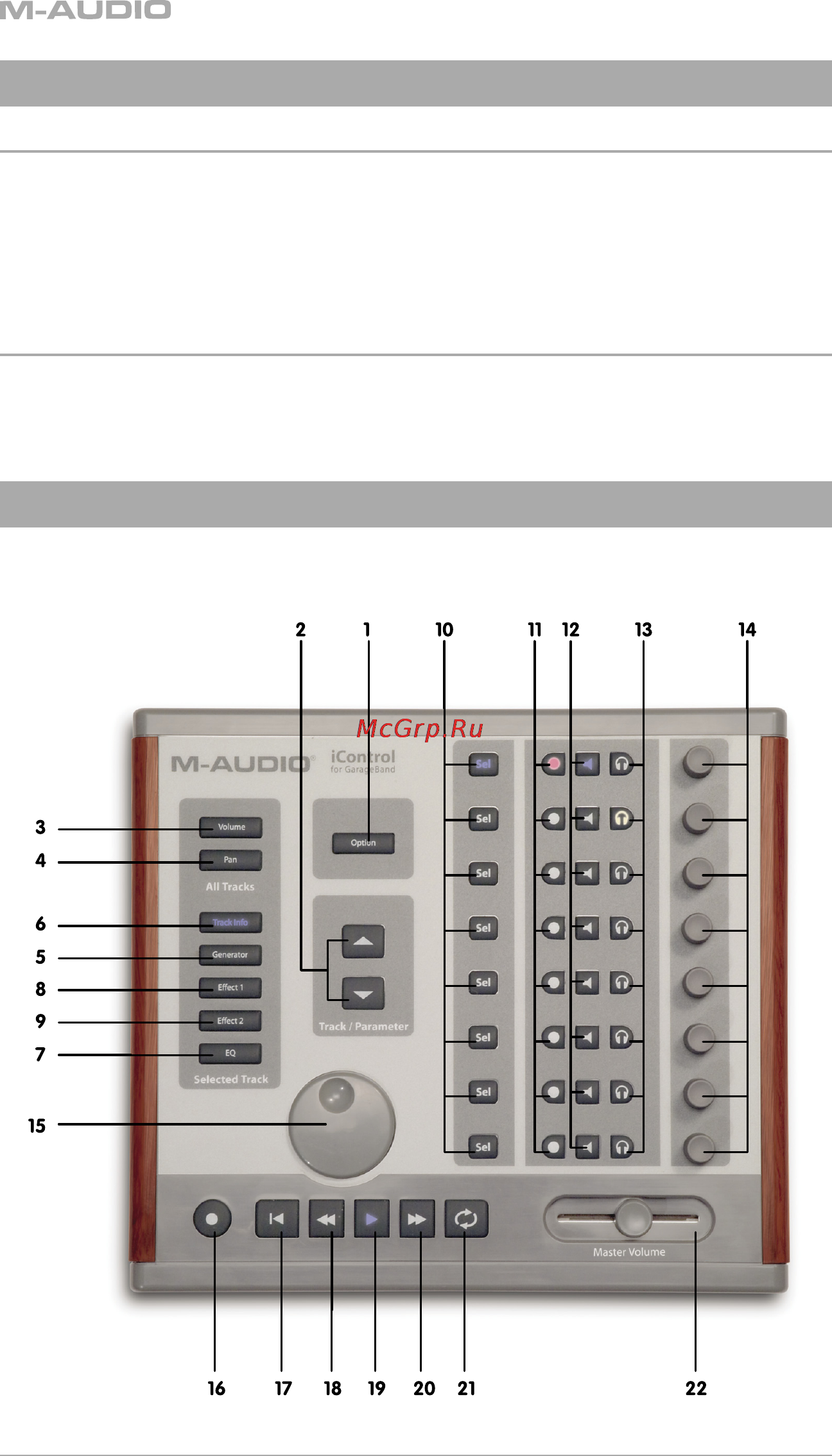 M-Audio iControl [2/7] Using icontrol with garageband