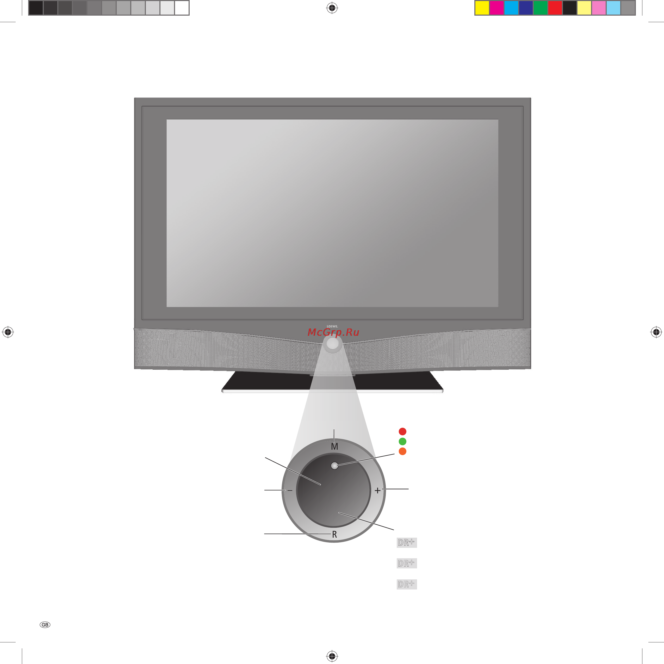 Loewe Xelos A 42 HD+ 100 [4/66] Control unit front side of the device