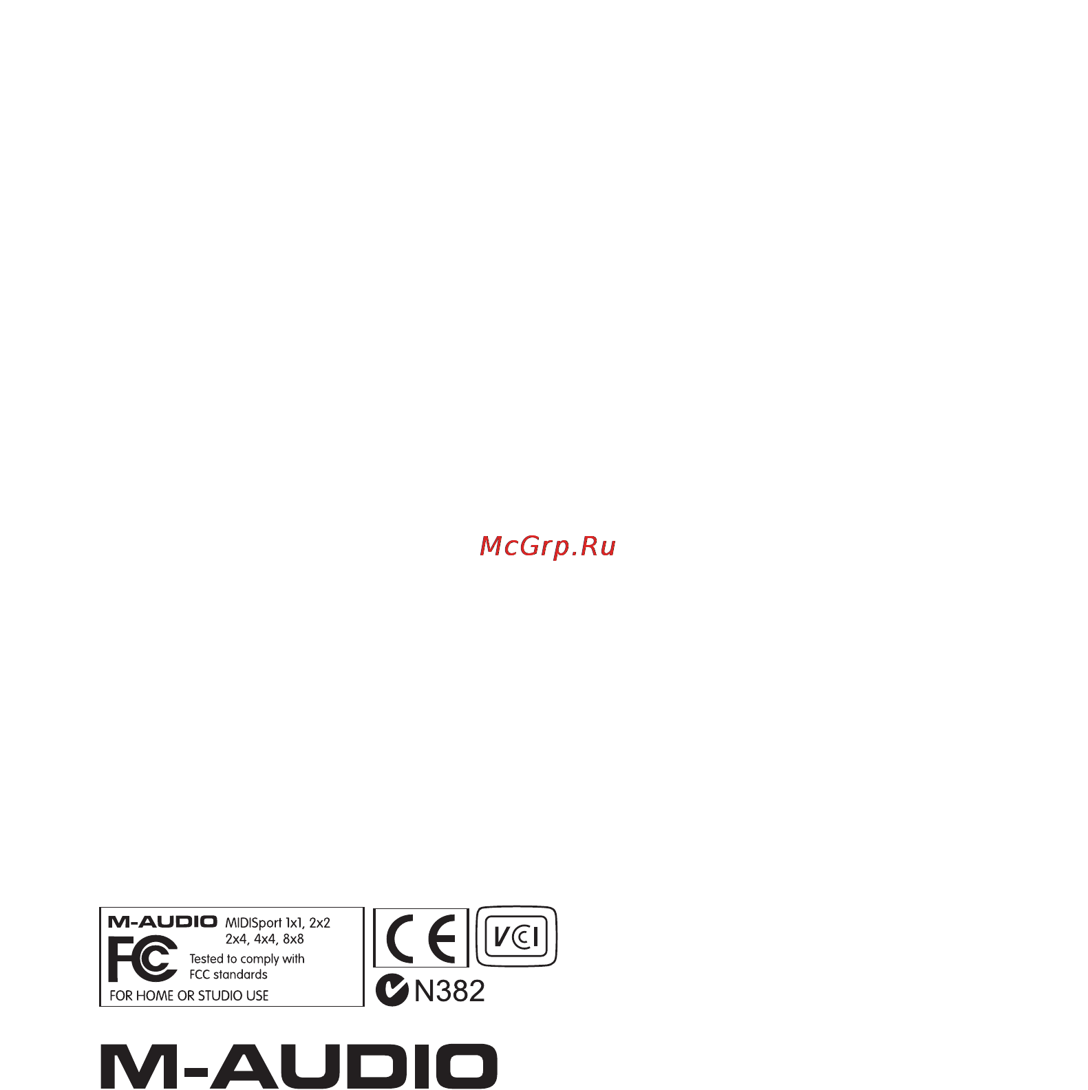 M-Audio MIDISPORT 4x4 [25/26] Warranty terms and registration