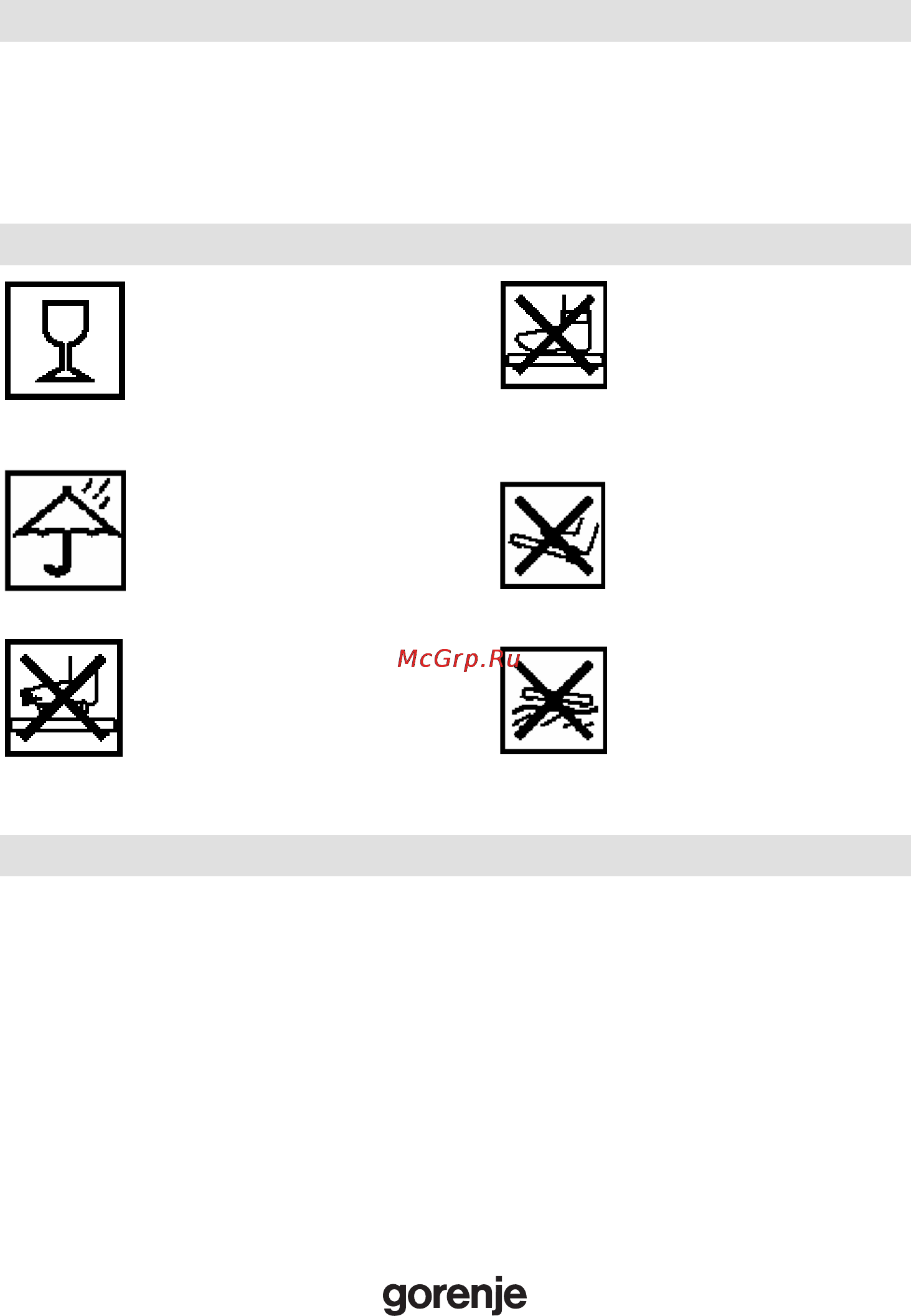 Gorenje OT180FWE [37/56] Ostrzeżenie