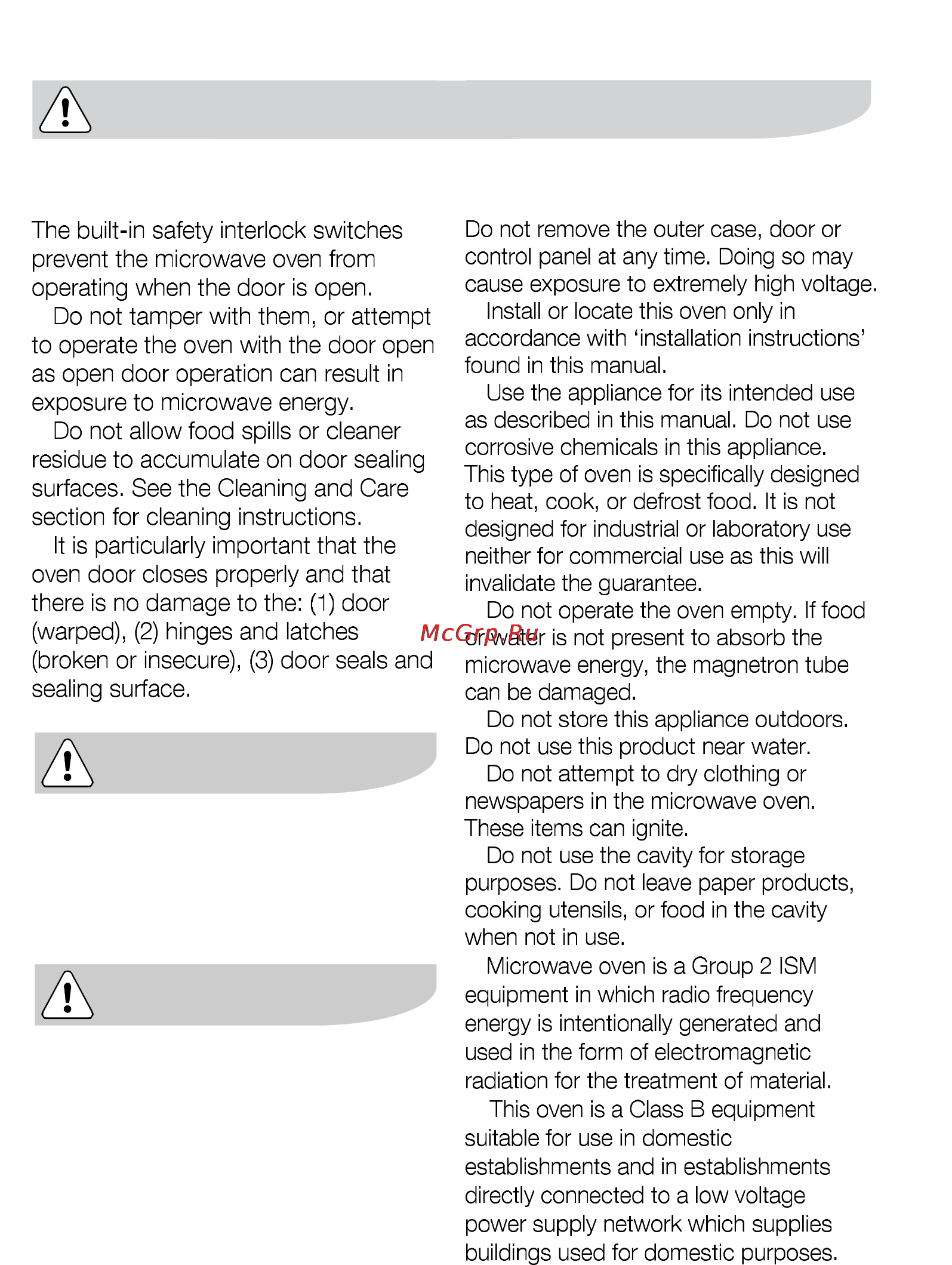 AEG MCD2541E-M [146/300] Safety information