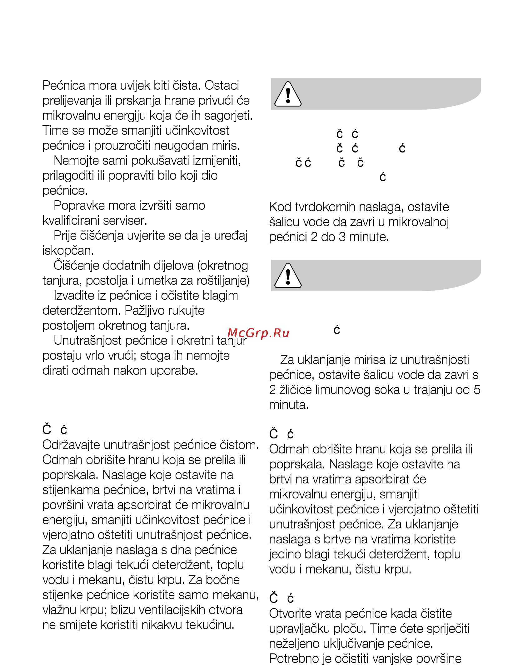 AEG MCD2541E-M [15/300] Održavanje i č iš ć enje