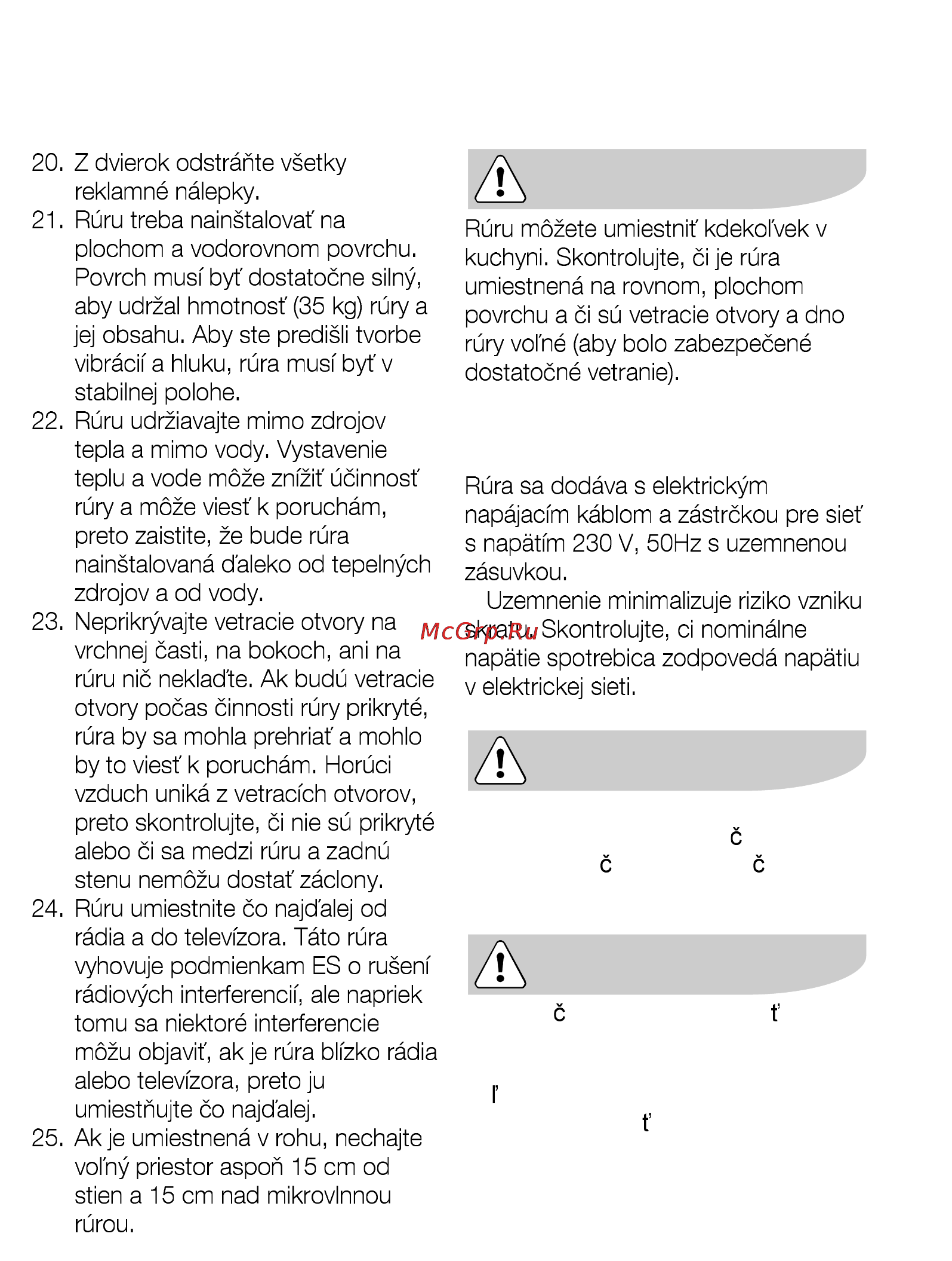 AEG MCD2541E-M [210/300] Inštalácia