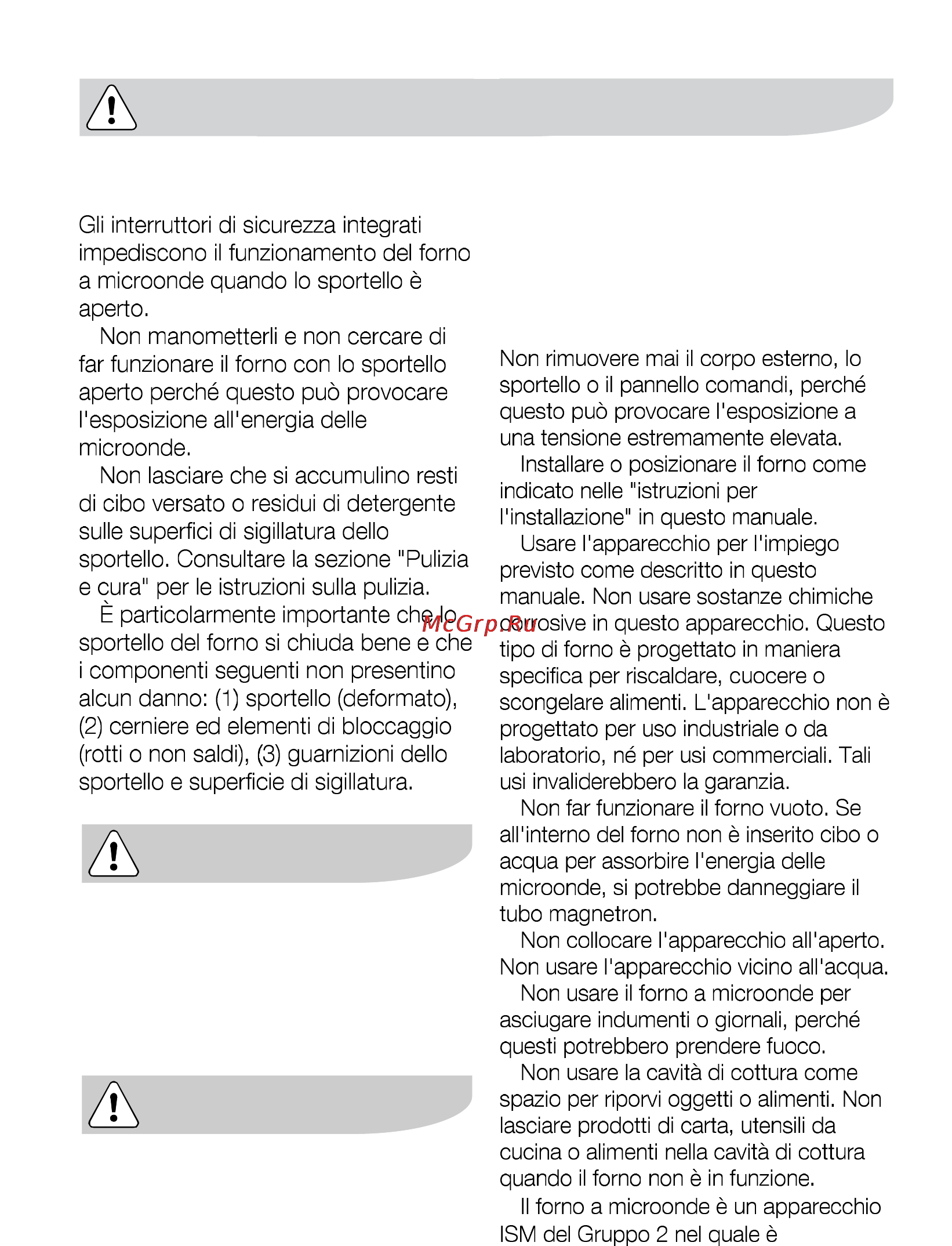 AEG MCD2541E-M [231/300] Informazioni sulla sicurezza