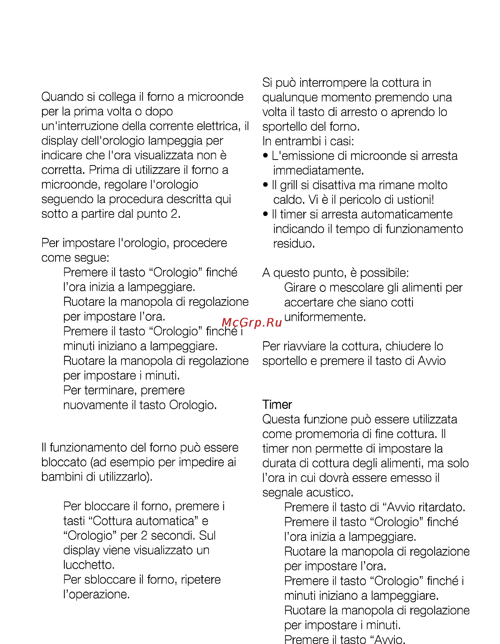 AEG MCD2541E-M [239/300] Prima di usare il forno per la prima volta