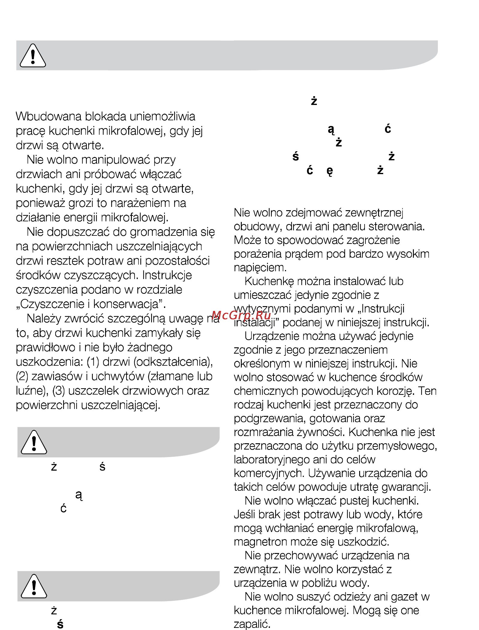 AEG MCD2541E-M [248/300] Informacje dotycz ą ce bezpiecze ń stwa