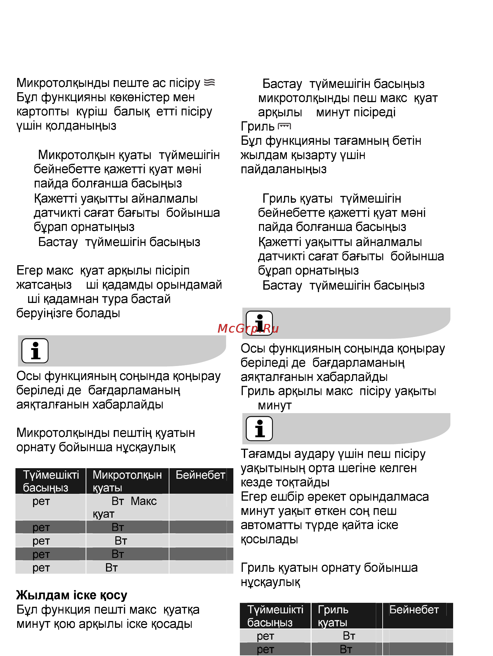 AEG MCD2541E-M [66/300] Қызметі