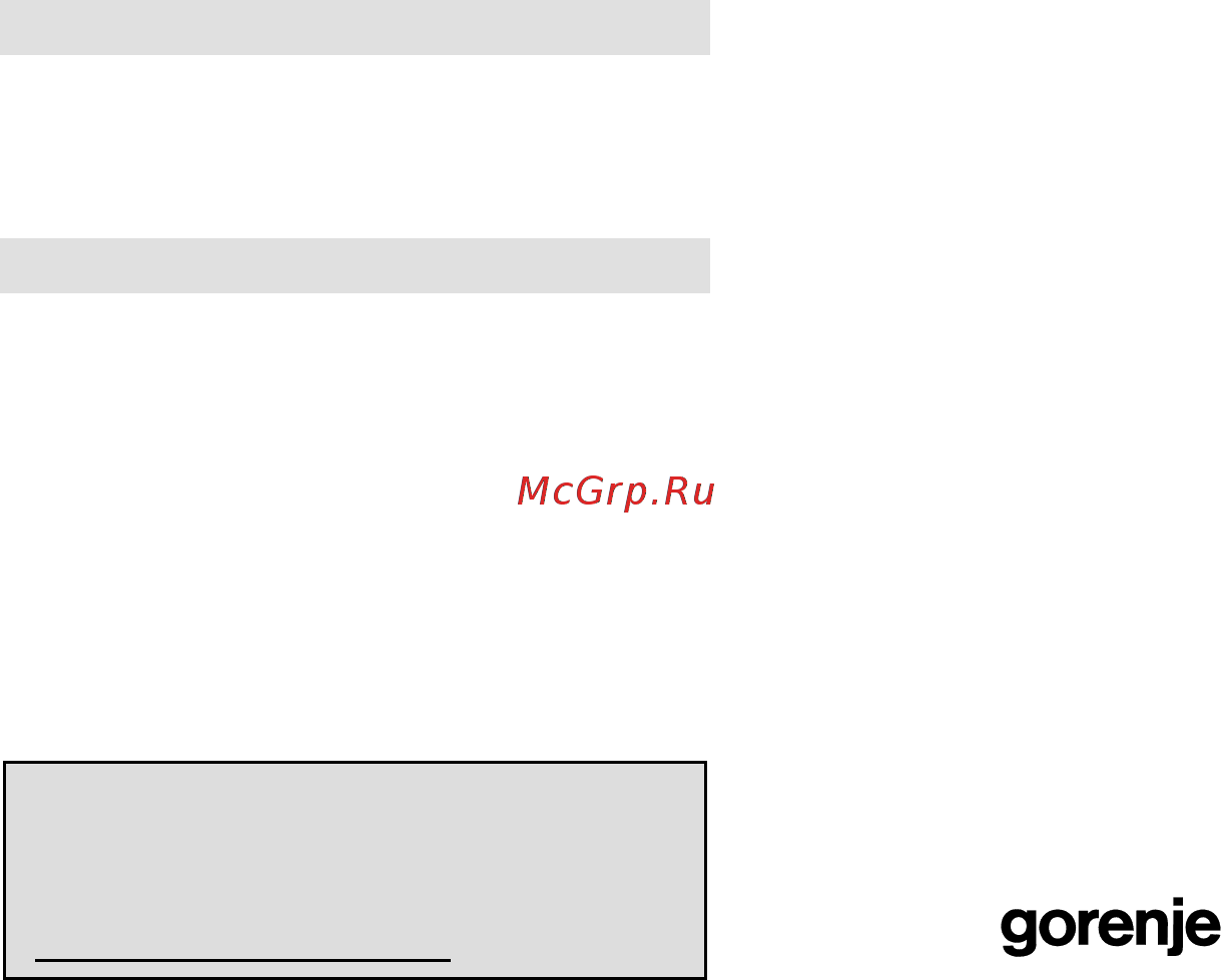Gorenje GMO-25 Ora Ito [89/169] Záruka a servis