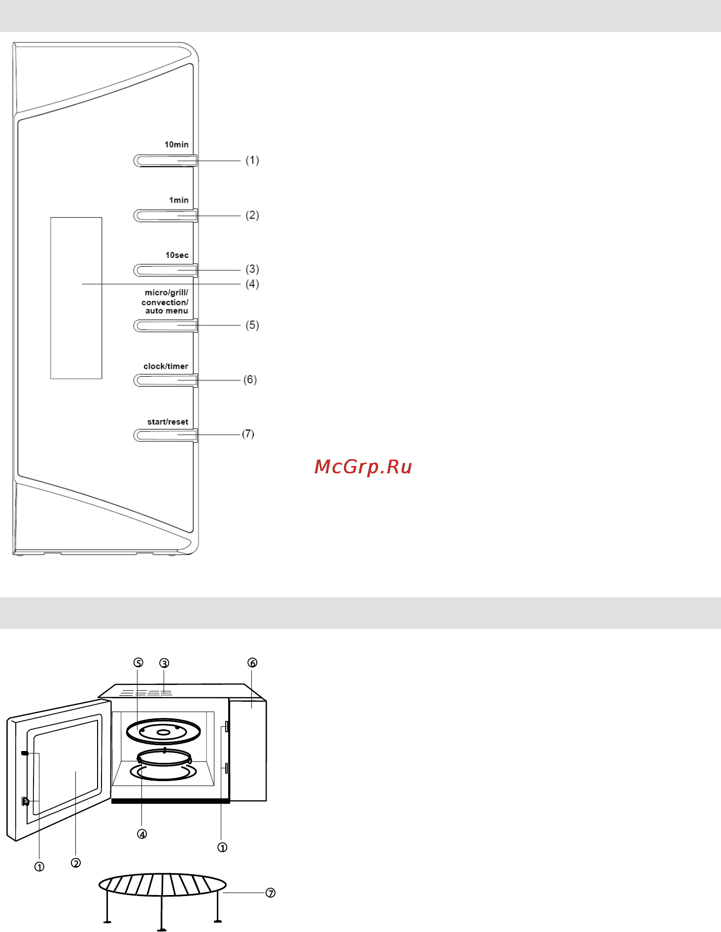 Gorenje GMO-24 DCS [145/177] Beskrivelse av mikrobølgeovnen