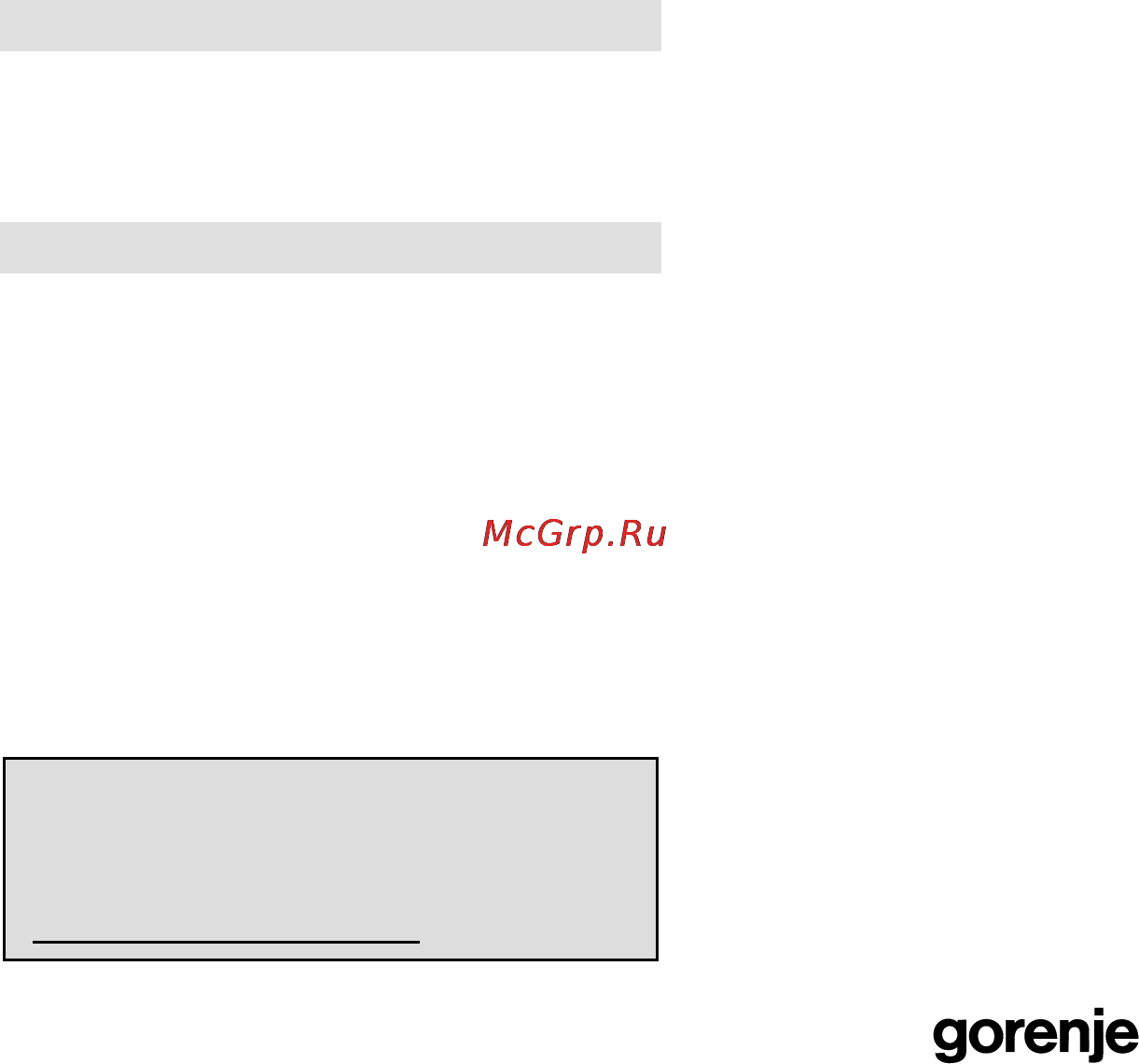 Gorenje GMO-23 Ora Ito W [90/175] Záruka a servis