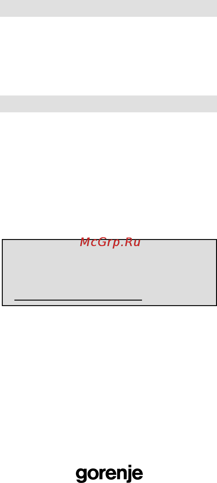 Gorenje GMO-23 DGE [69/168] Gwarancja i serwis naprawczy