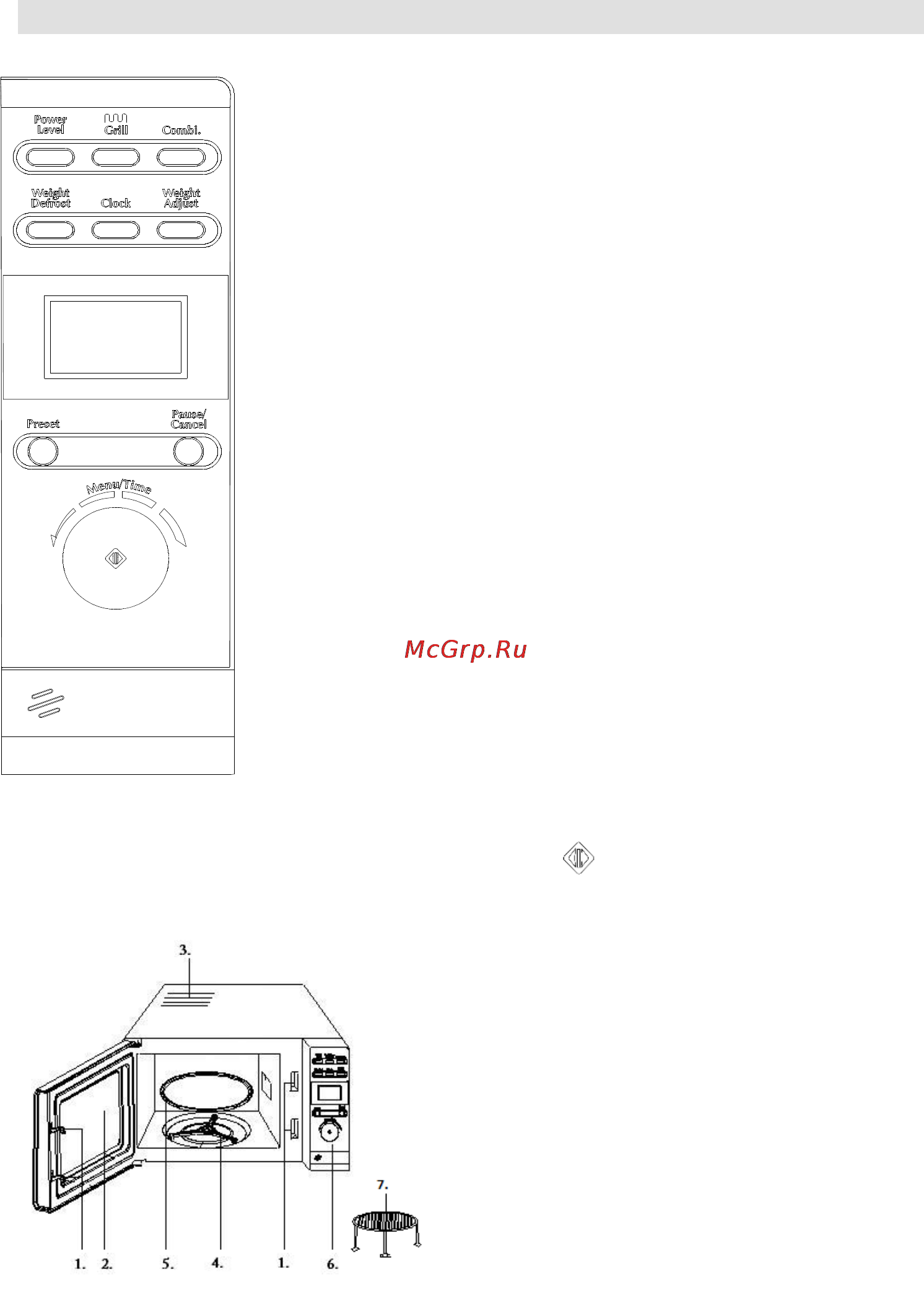 Gorenje MO-23 DGW [87/90] Панель управления