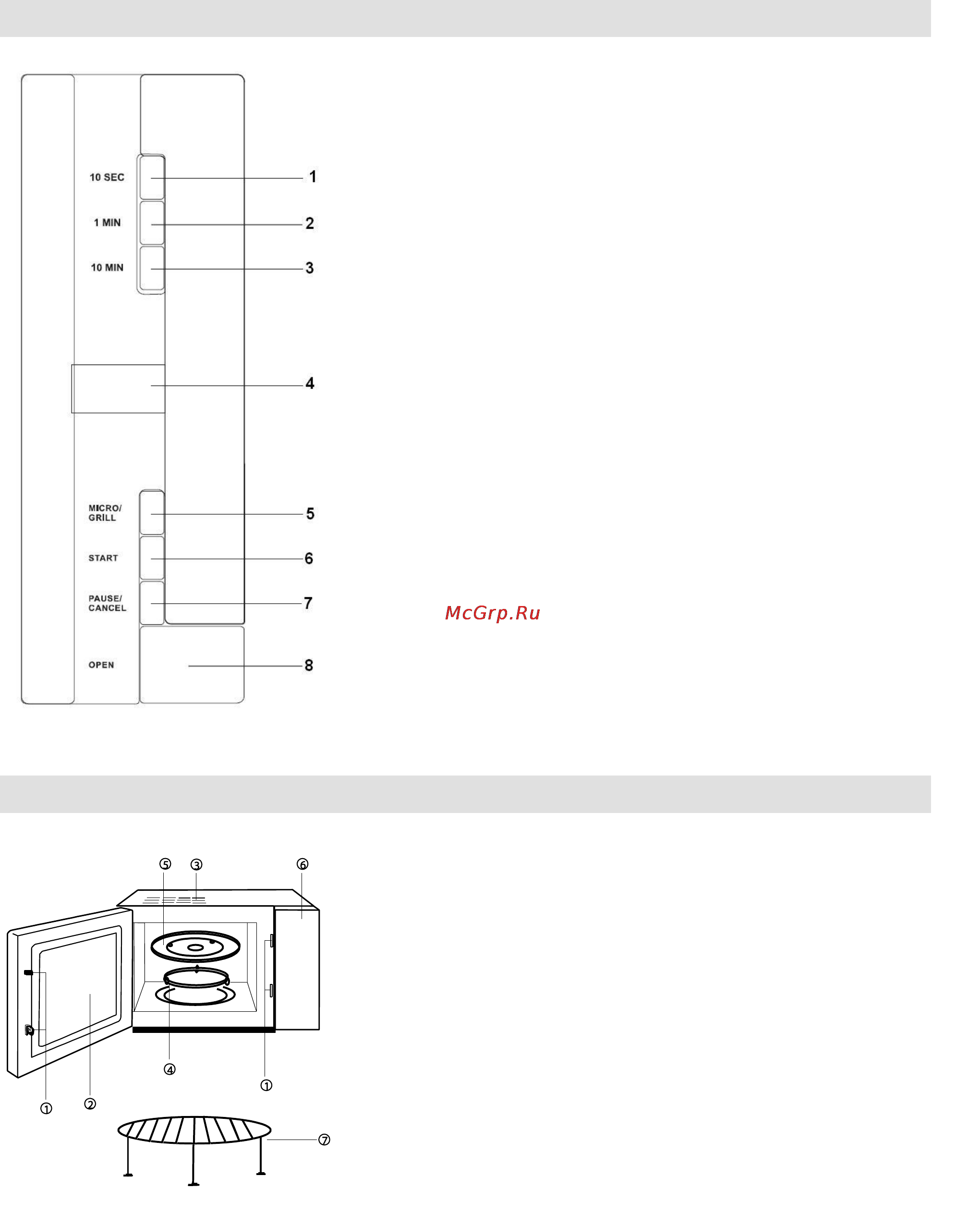 Gorenje GMO-20 DGE [132/152] Krosnelės dalys