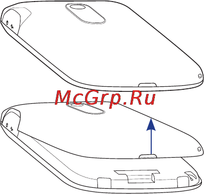 HTC S521 Snap [25/210] Установка sim карты аккумулятора и карты памяти