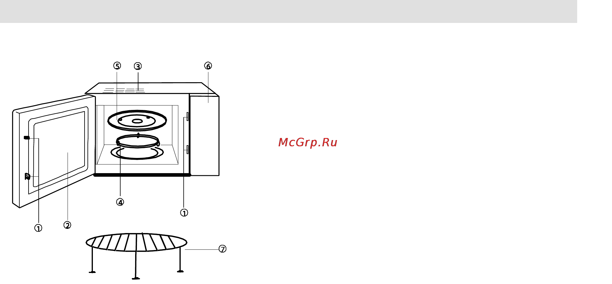 Gorenje GMO-20 DGS [90/148] Описание на частите
