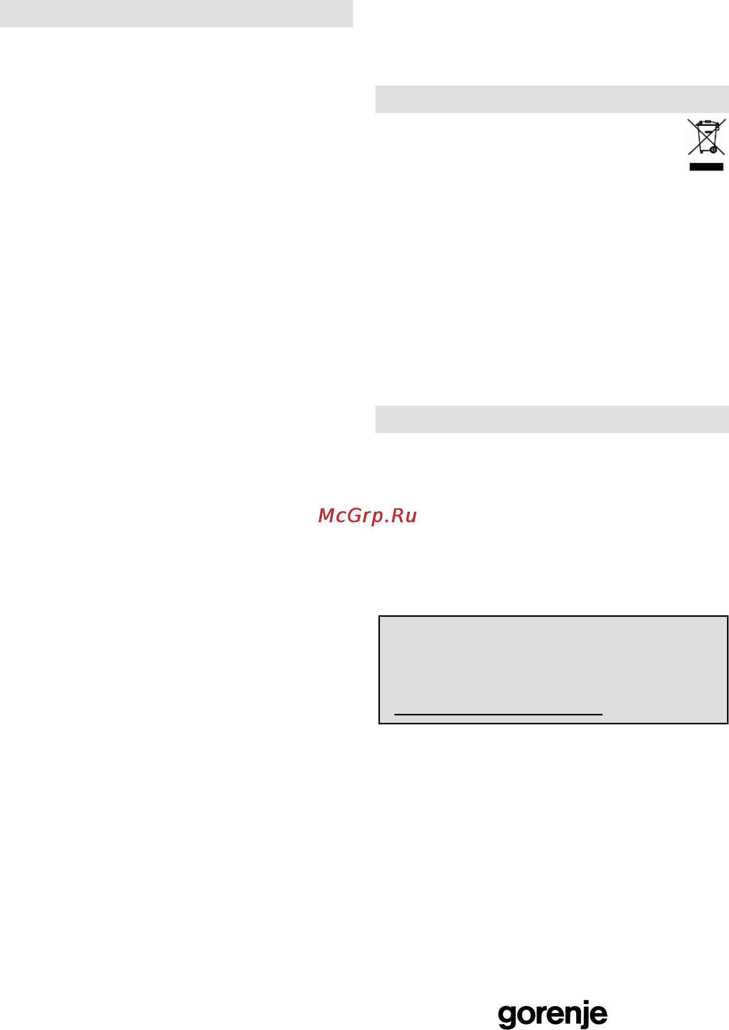 Gorenje MO-20 DGE [18/101] Garancija i servis