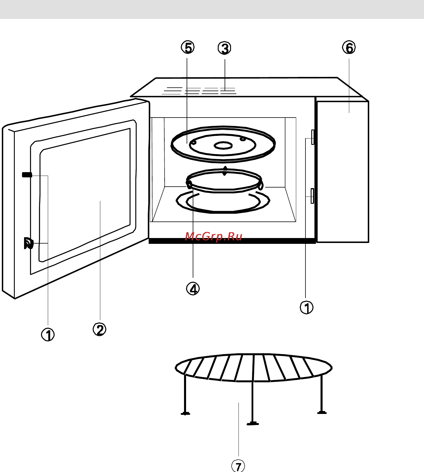 Gorenje CMO-200 DGW [18/106] Prikaz sastavnih dijelova pećnice