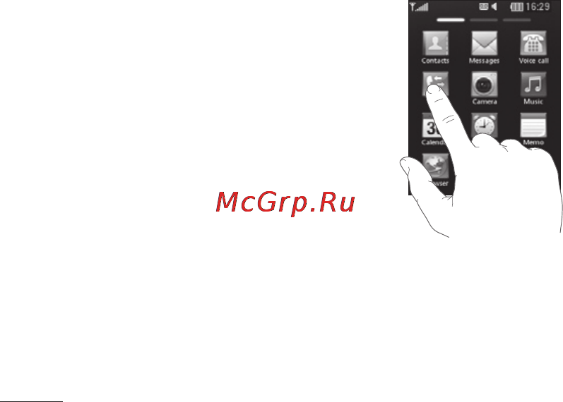 LG T320 Titan Black [53/91] Користування сенсорним екраном