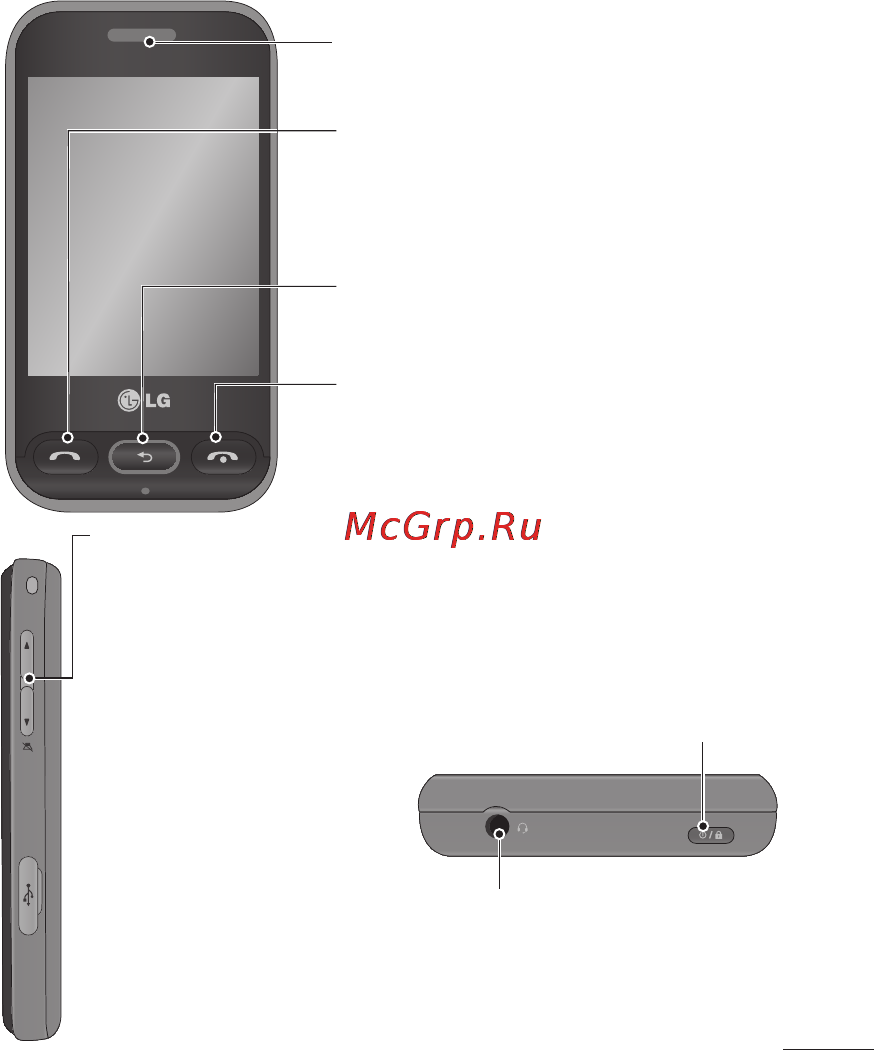 LG T320 Titan Black [82/91] Телефонның құрамдас бөліктері